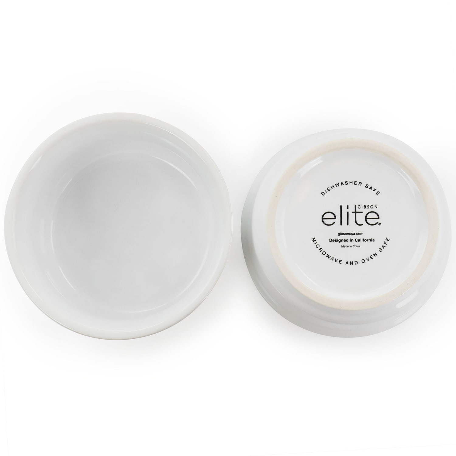 Gibson Elite Gracious Dining 5-Piece Ramekin And Mixing Bowl Set, White - Image 6