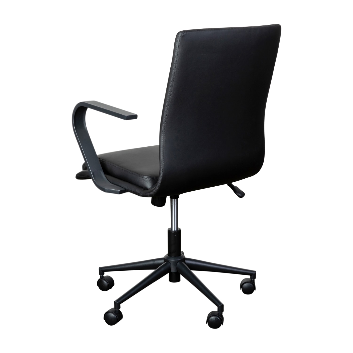 Flash Furniture James Faux Leather MidBack Designer Executive Upholstered Office Chair Black PopularChairscom Flash Furniture James Faux Leather Mid Back Designer Executive Upholstered Office Chair Black PopularChairscom