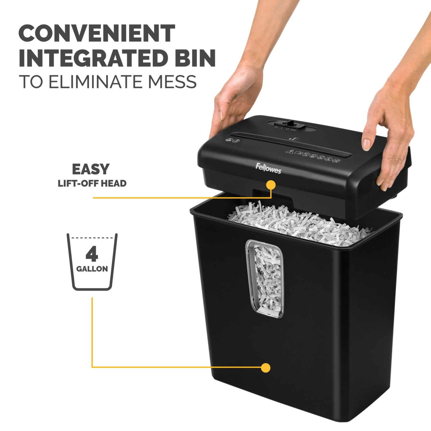 Fellowes Powershred 6-Sheet Cross-Cut Shredder, P-30C - Image 5