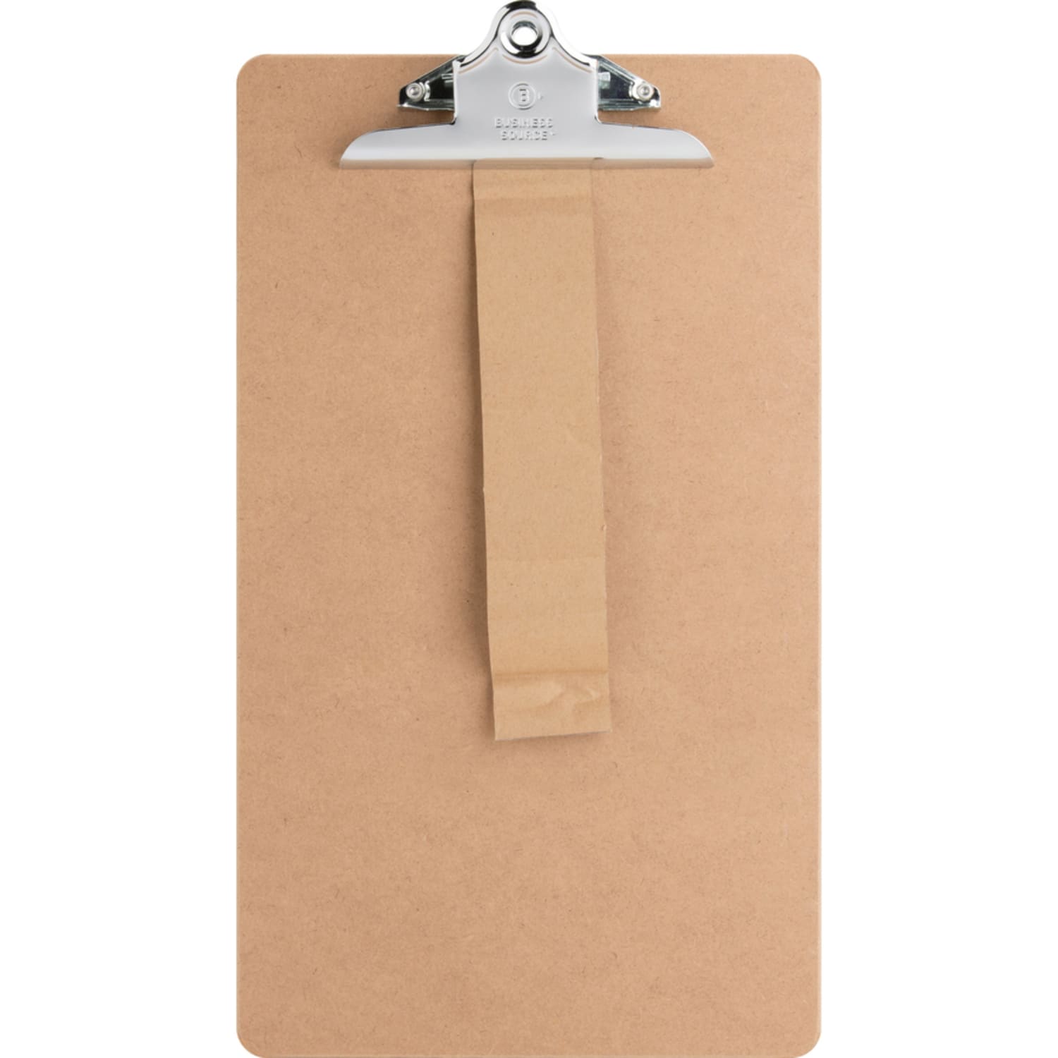 Business Source Hardboard Clipboard - 9in x 15 1/2in Sheet Size - Hardboard - Brown - 1 Each - Image 5