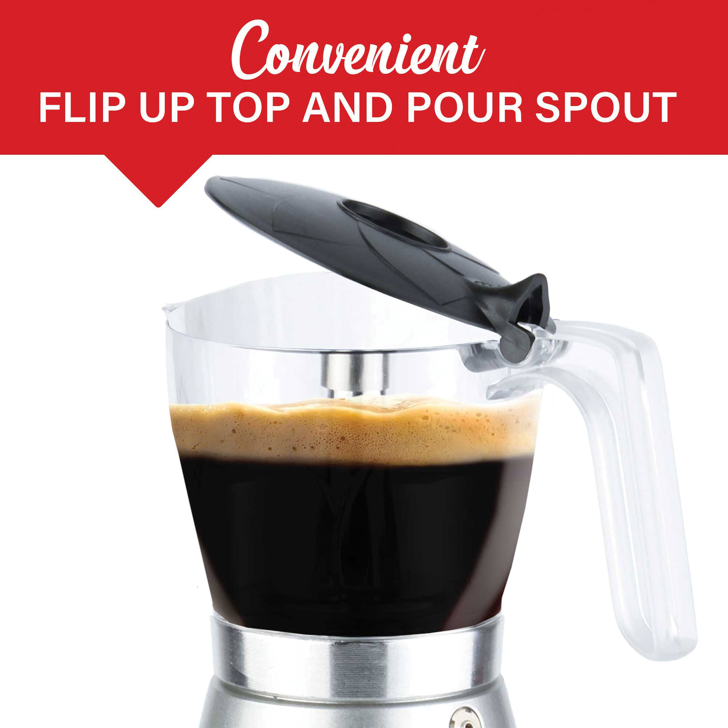 Brentwood 6-Cup Cordless Electric Moka Pot Espresso Machine, Silver - Image 5