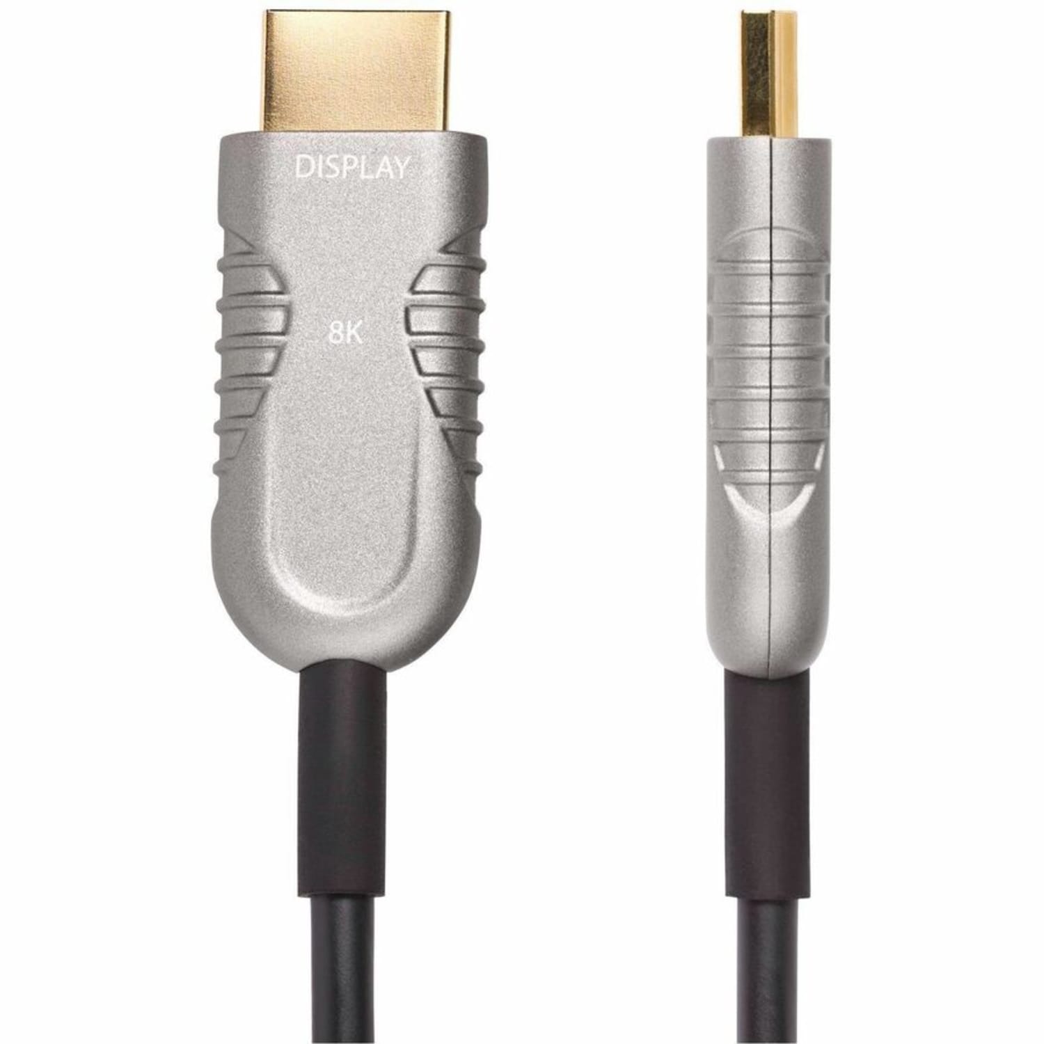 StarTech.com 30ft (9.1m) HDMI 2.1 Hybrid Active Optical Cable (AOC), CMP, Plenum Rated, 8K Ultra High Speed HDMI 2.1/2.0 Cable, 48Gbps - Image 3
