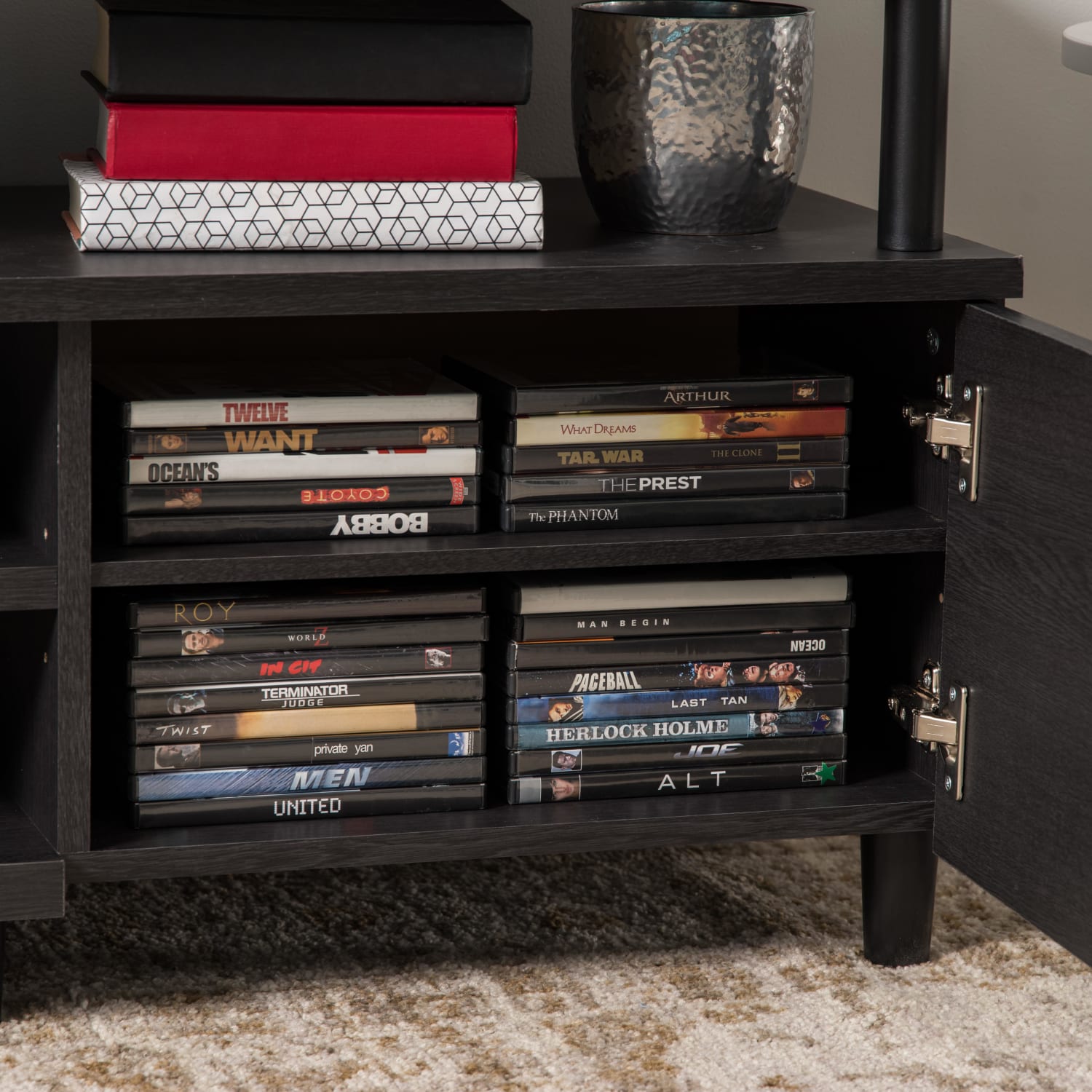 IRIS TV Stand For 70in TVs, 23-1/4inH x 63inW x 15-5/16inD, Black - Image 6