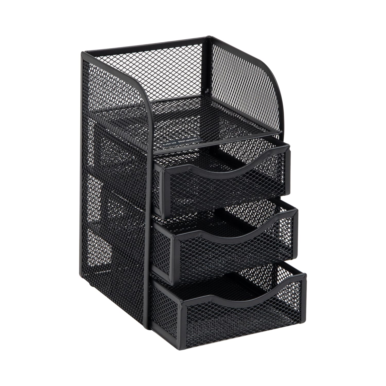Mind Reader Mini Desk Supplies Office Supplies Organizer, 8inH x 5inW x 4-3/4inL, Black - Image 6