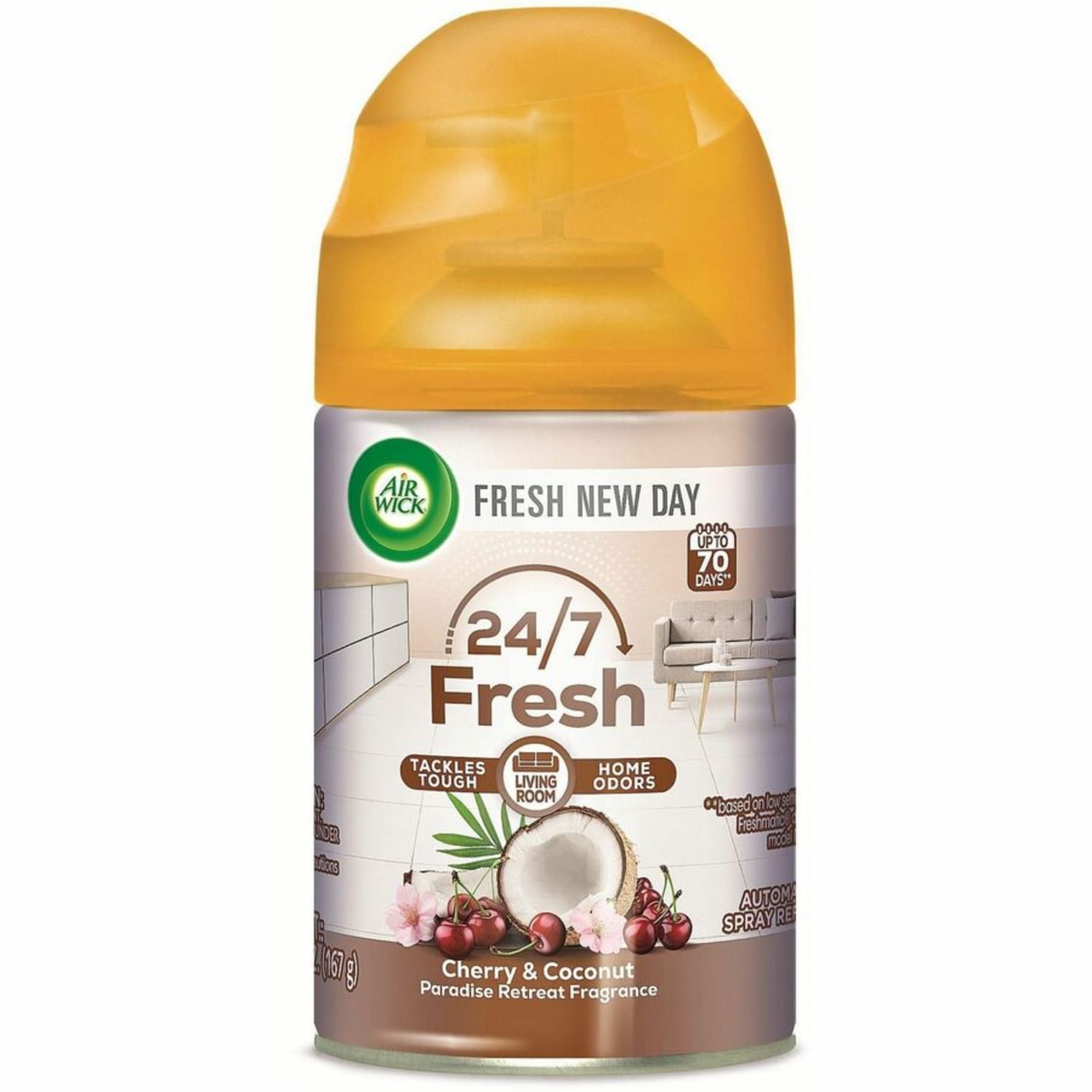 Air Wick Freshmatic Life Scents Refill - Spray - 5.9 fl oz (0.2 quart) - Paradise Retreat - 60 Day - Wall Mountable, Long Lasting - 6 / Carton - Image 3