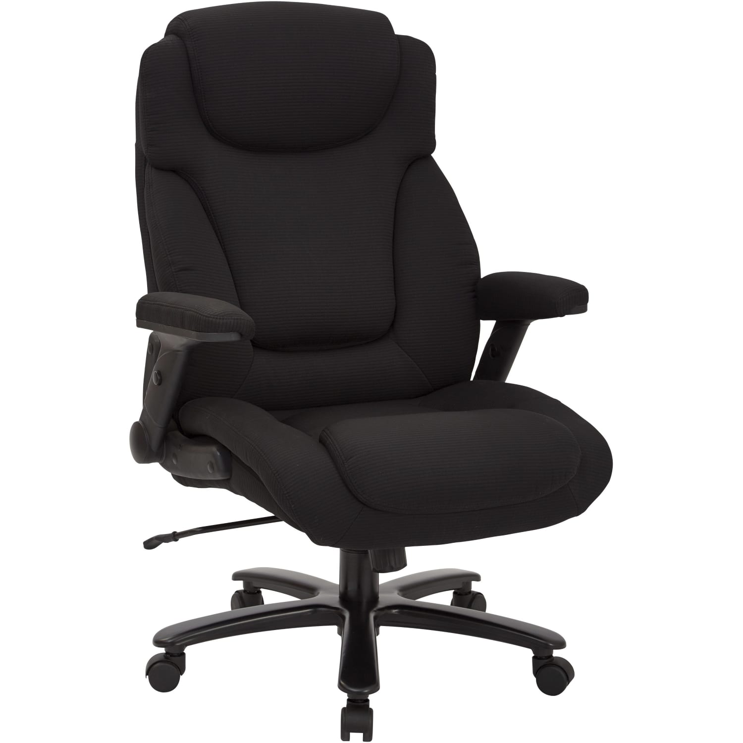 Office Star ProLine II Fabric HighBack Big And Tall Chair With Arms Black PopularChairscom Office Star Pro Line II Fabric High Back Big And Tall Chair With Arms Black PopularChairscom