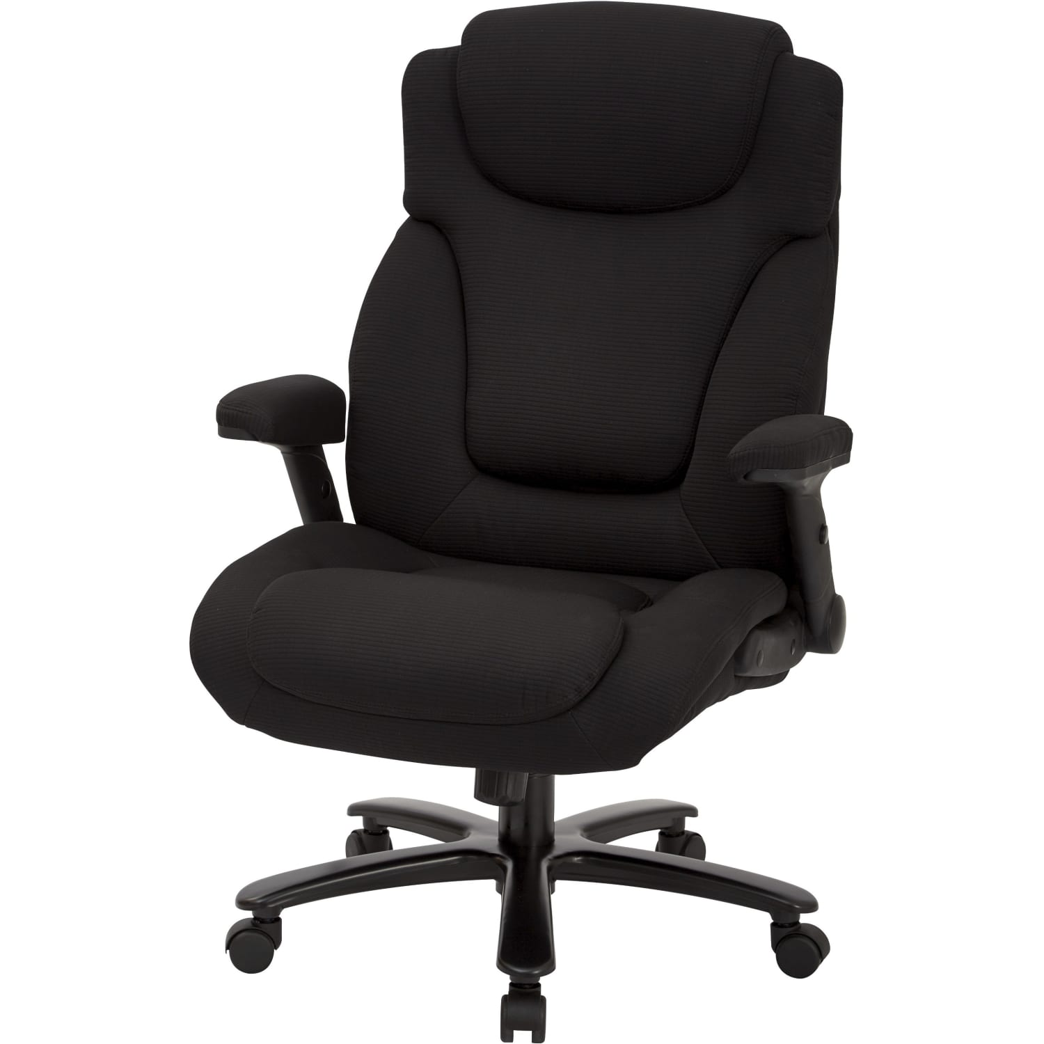 Office Star ProLine II Fabric HighBack Big And Tall Chair With Arms Black PopularChairscom Office Star Pro Line II Fabric High Back Big And Tall Chair With Arms Black PopularChairscom