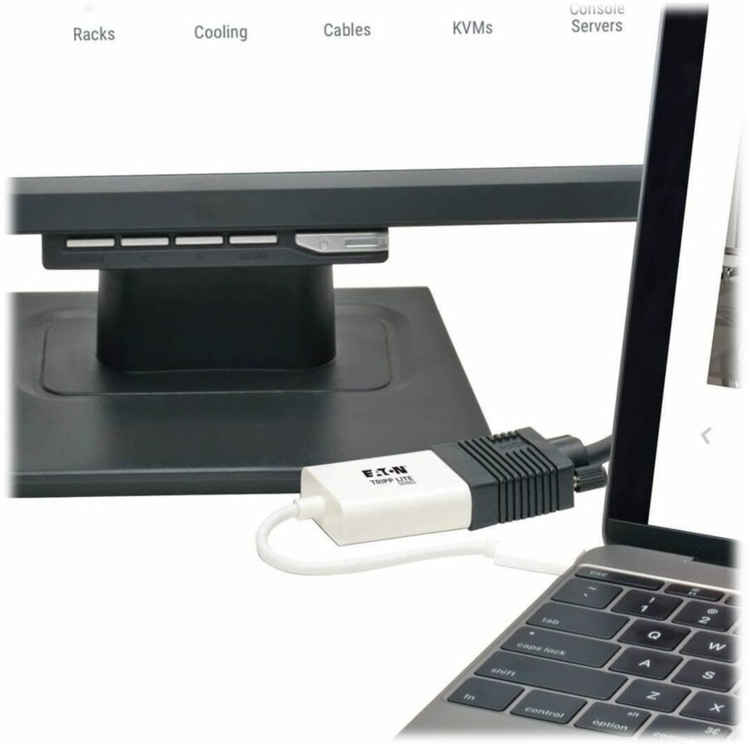 Tripp Lite USB C to VGA Video Adapter Converter1080p, M/F, USB Type C to VGA, USB-C to VGA, USB Type-C to VGA 6in - USB/VGA  - U44406NVGAAM - Image 3