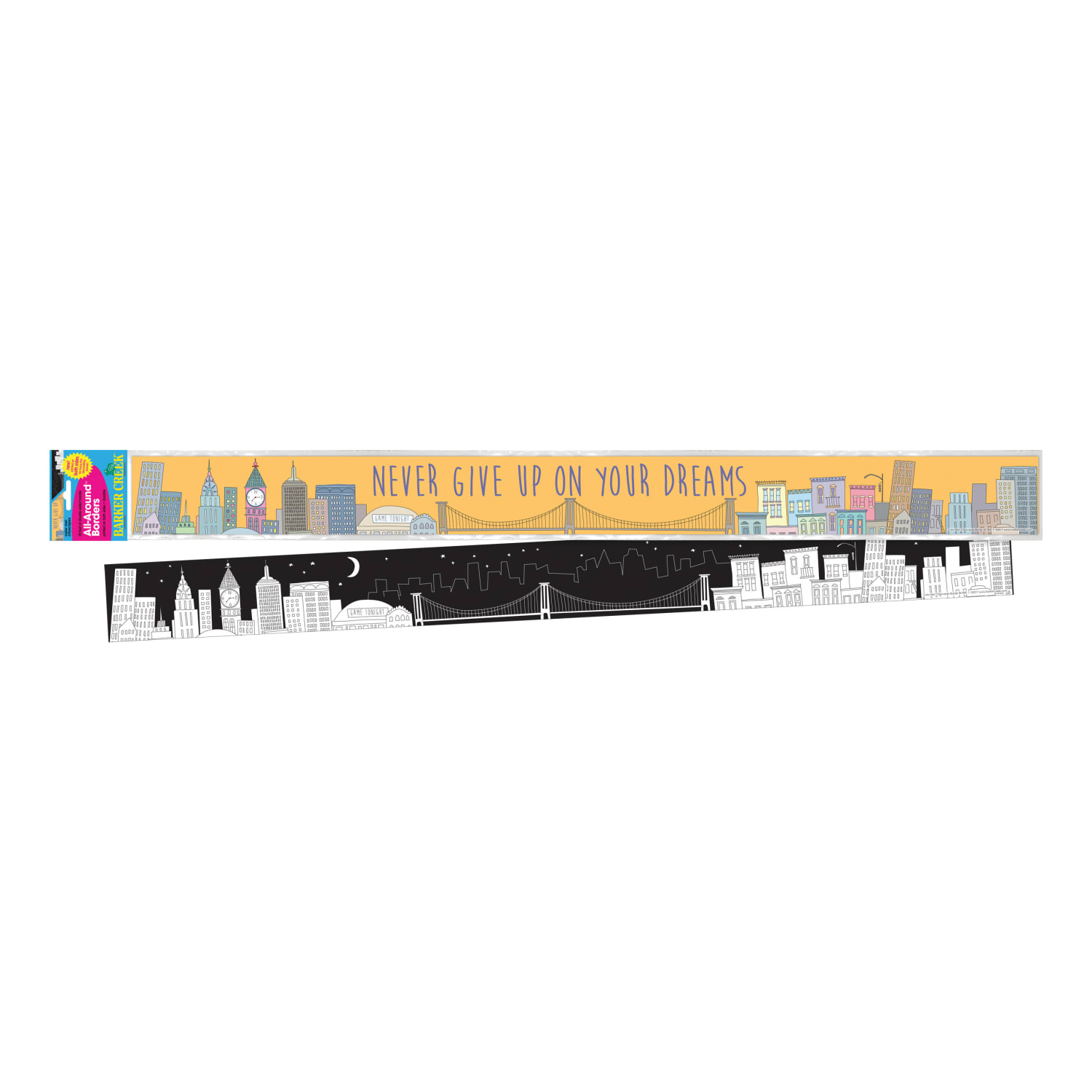 Barker Creek Double-Sided Border Strips, 3in x 35in, Color Me Cityscape, Set Of 24 - Image 5