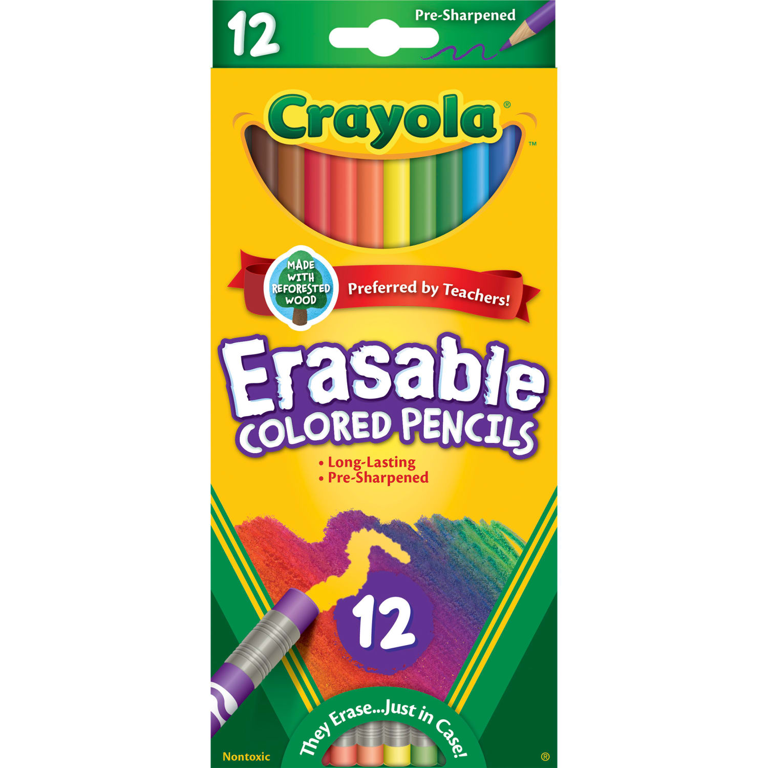 Crayola Erasable Colored Pencils, 12 Per Box, Set Of 6 Boxes - Image 3
