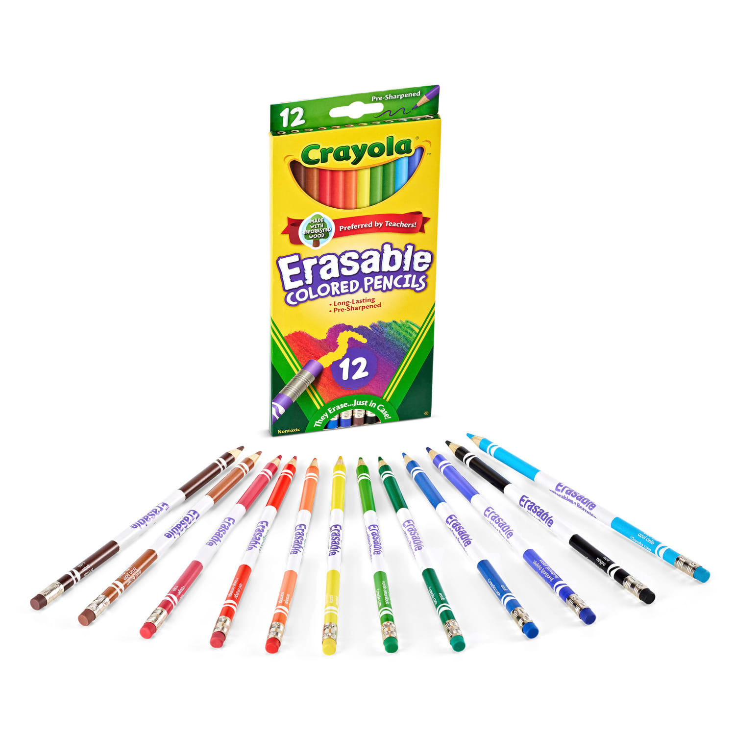 Crayola Erasable Colored Pencils, 12 Per Box, Set Of 6 Boxes - Image 4