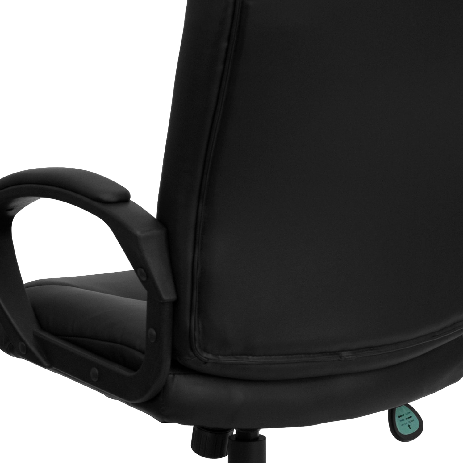 Flash Furniture LeatherSoft Faux Leather MidBack Swivel Task Chair With 24 12in Back Cushion Black PopularChairscom Flash Furniture LeatherSoft Faux Leather Mid Back Swivel Task Chair With 24 12in Back Cushion Black PopularChairscom