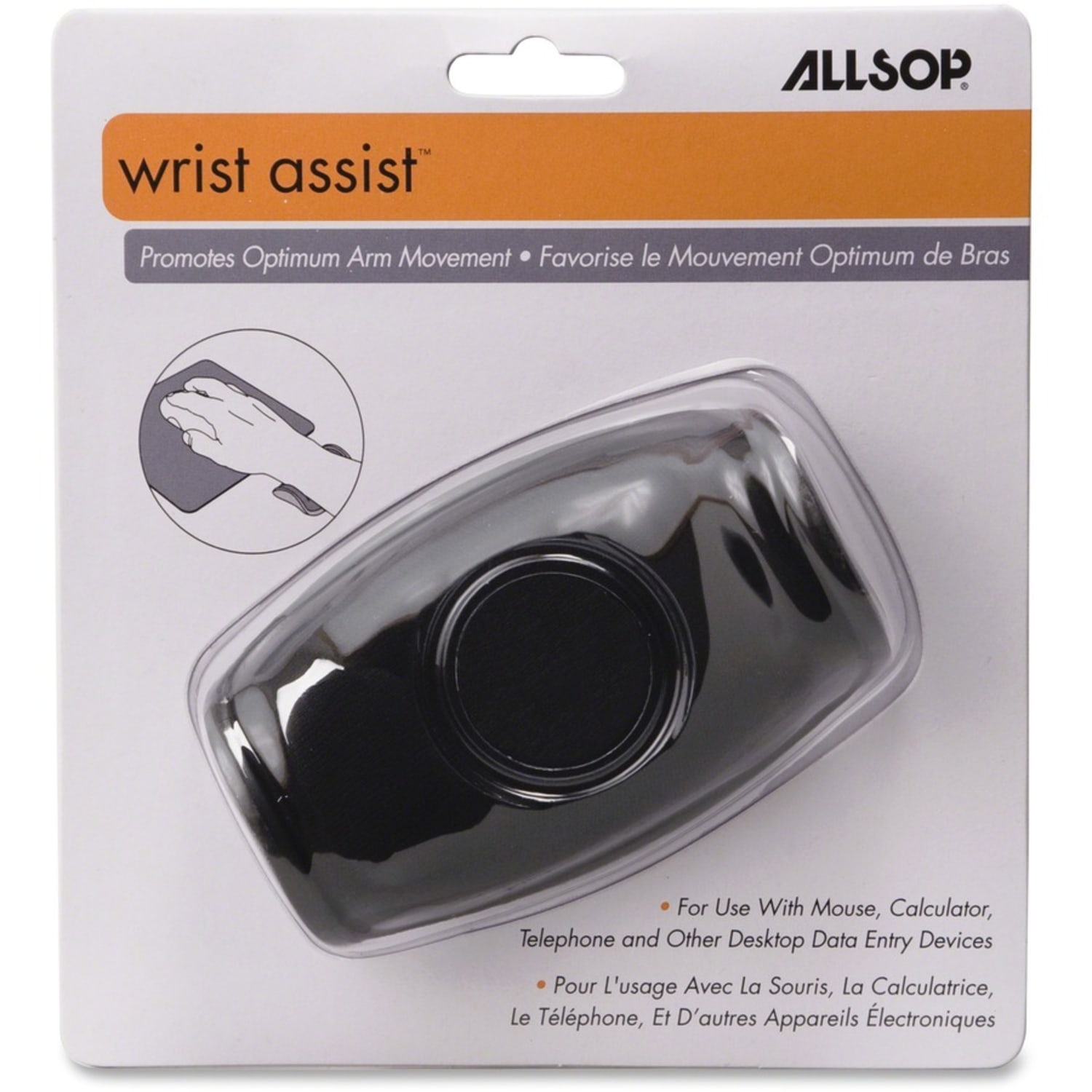 Allsop Ergo Wrist Assist, 1-1/2inH x 4inW x 2-1/2inL, Black, ASP29538 - Image 5