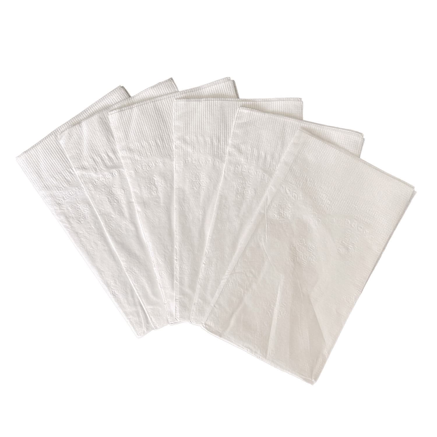 GEN Dinner Napkins, 2-Ply, 14.5inW x 16.5inD, White, 150/Pack, 20 Packs/Carton - Image 3