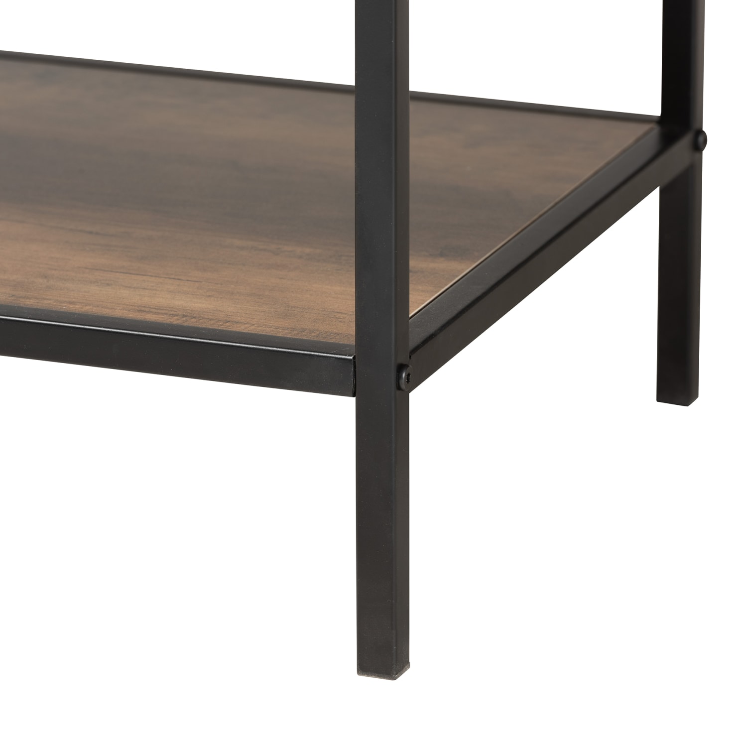 Baxton Studio Cardea 48inW 2-Door Sideboard, Walnut Brown/Black - Image 6