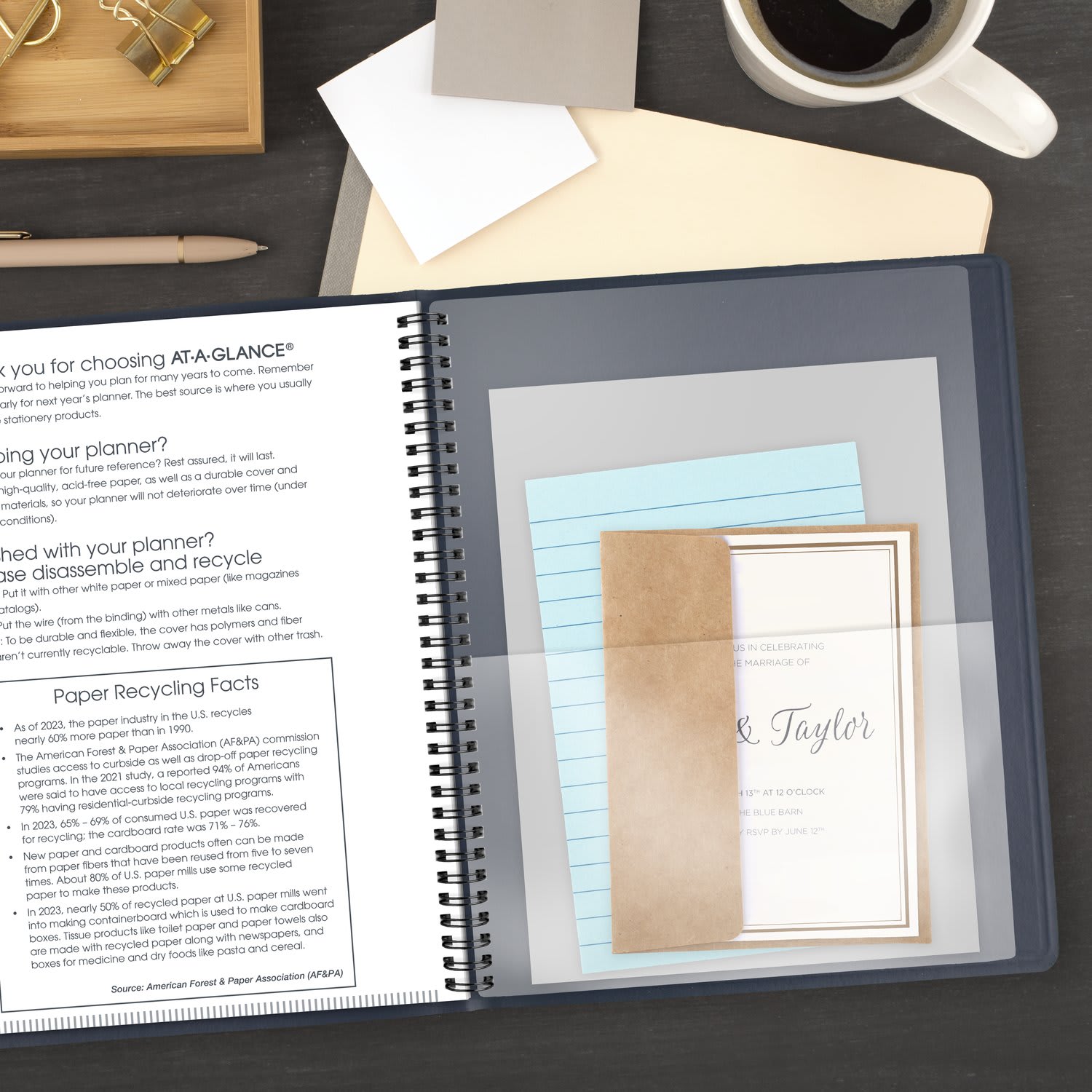 AT-A-GLANCE 2027 15-Month Monthly Planner, Navy, Large, 9in x 11in - Image 5