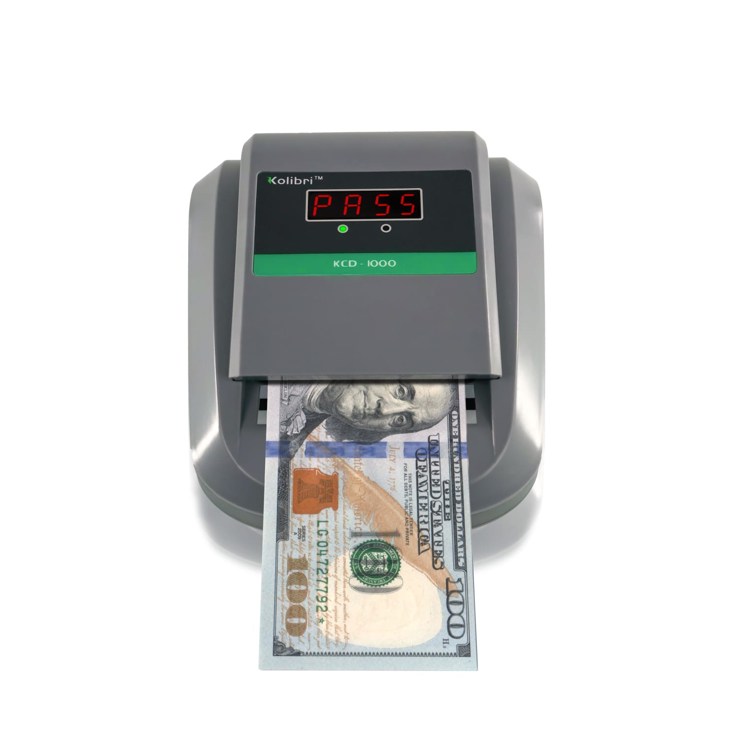 Kolibri KCD-1000 4-Way Orientation Portable Fake Currency Reader And Counterfeit Bill Detector, 3-5/8inH x 6-5/16inW x 5-1/8inD - Image 4