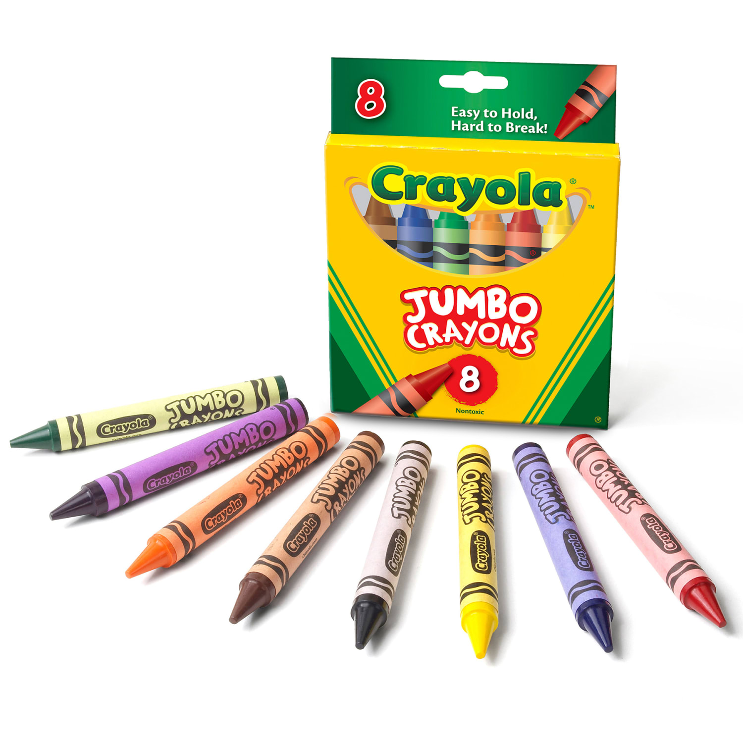 Crayola Jumbo Crayons, 5in, Assorted Colors, 8 Crayons Per Box, Set Of 6 Boxes - Image 6