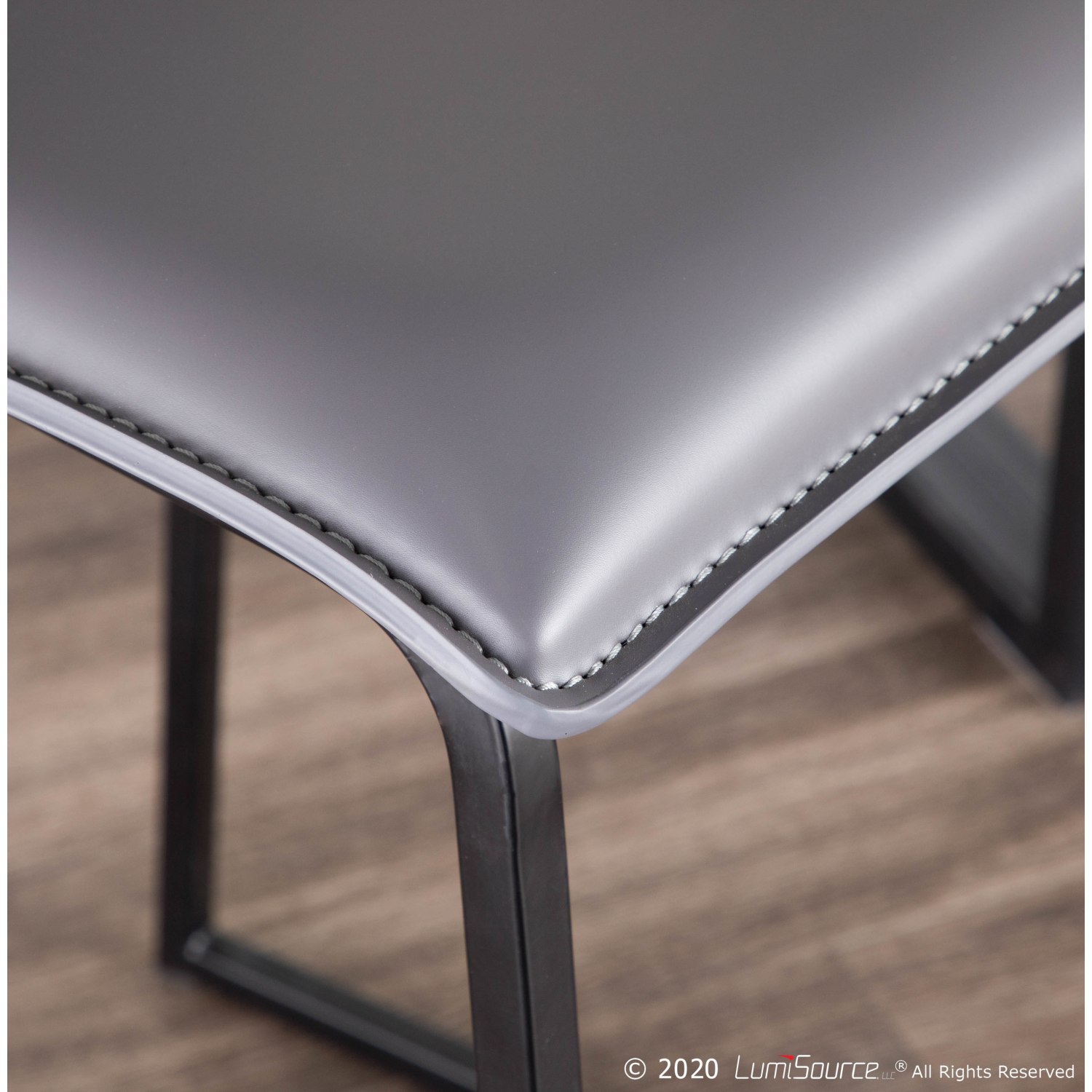 LumiSource Mara Counter Stools BlackGray Set Of 2 Stools PopularChairscom LumiSource Mara Counter Stools BlackGray Set Of 2 Stools PopularChairscom