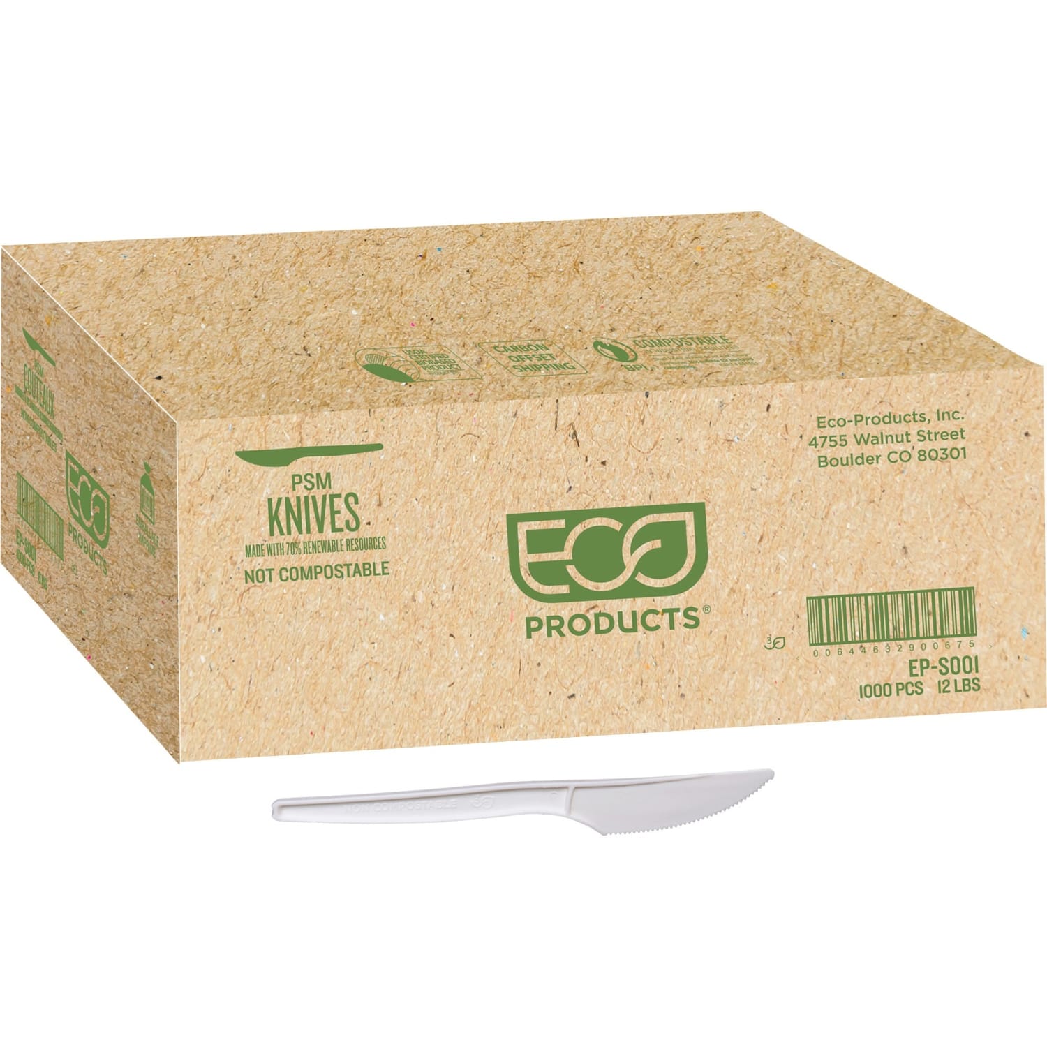 Eco-Products Plant Starch Knives, Cream, Pack Of 1,000 - Image 3