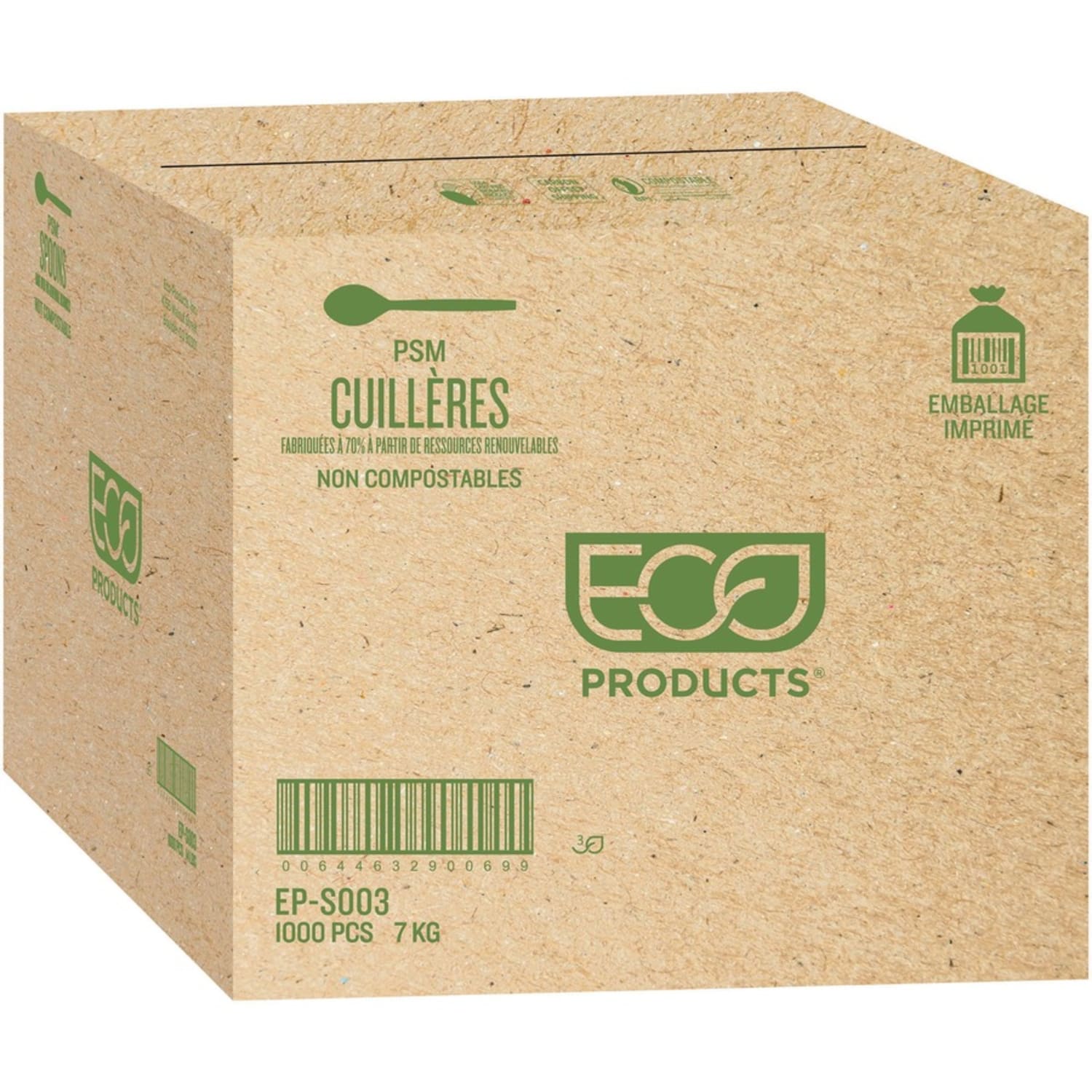 Eco-Products Plant Starch Teaspoons, Cream, Pack Of 1,000 - Image 4