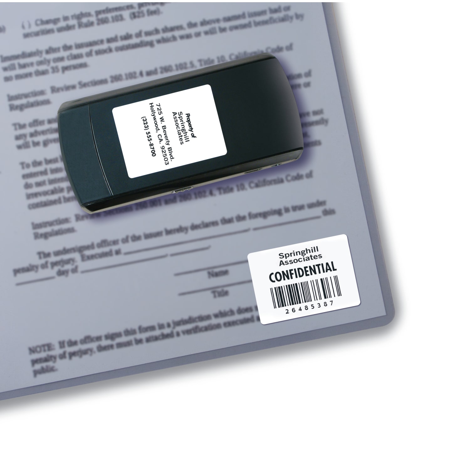 Avery Permanent Durable ID Labels With TrueBlock, 6576, 1 1/4in x 1 3/4in, White, Pack Of 1,600 - Image 4