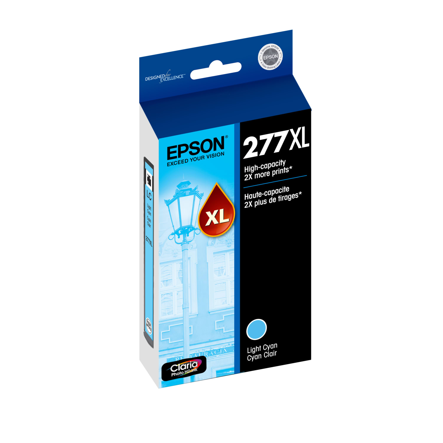 Epson 277XL Claria Light Cyan High-Yield Ink Cartridge, T277XL520 - Image 3