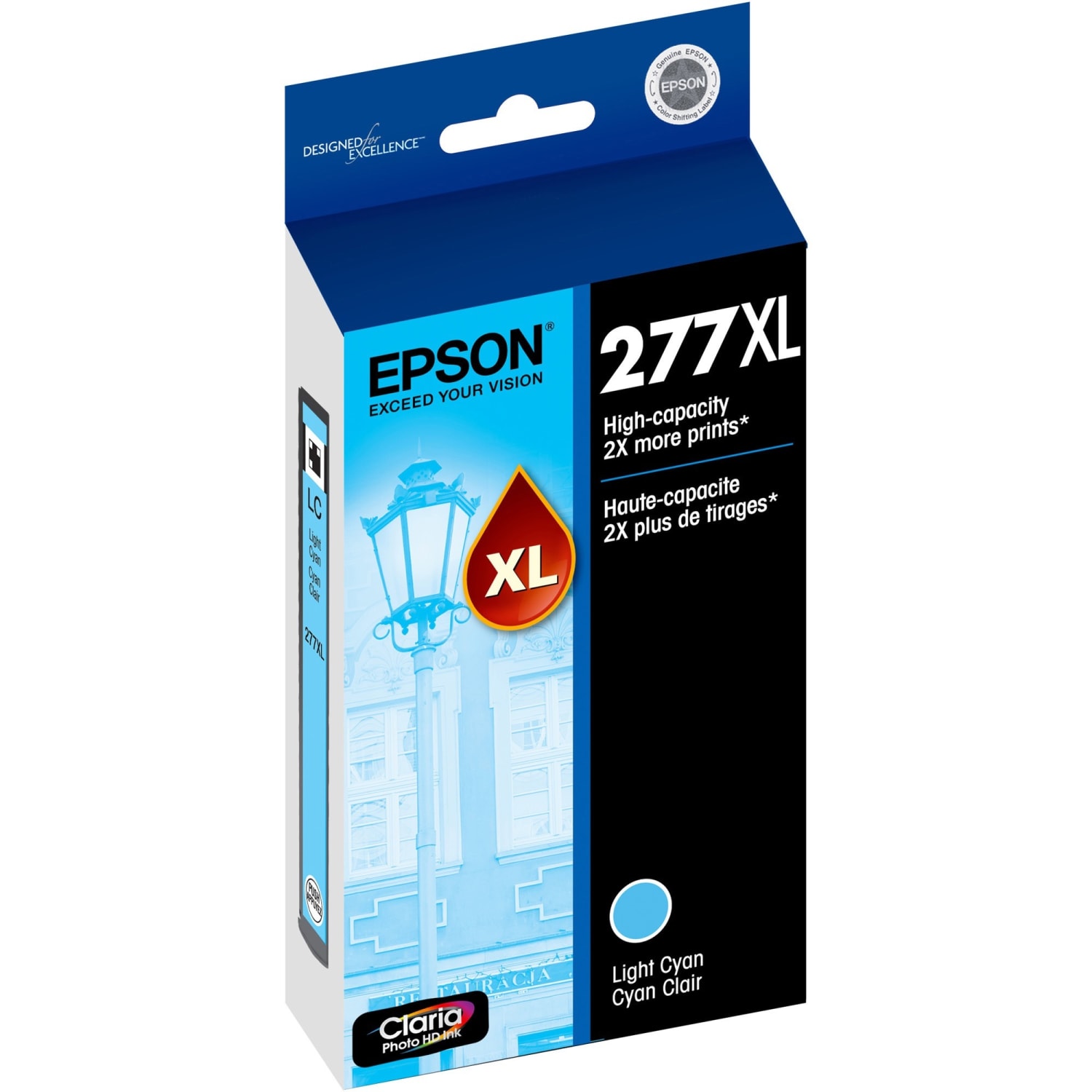Epson 277XL Claria Light Cyan High-Yield Ink Cartridge, T277XL520 - Image 4