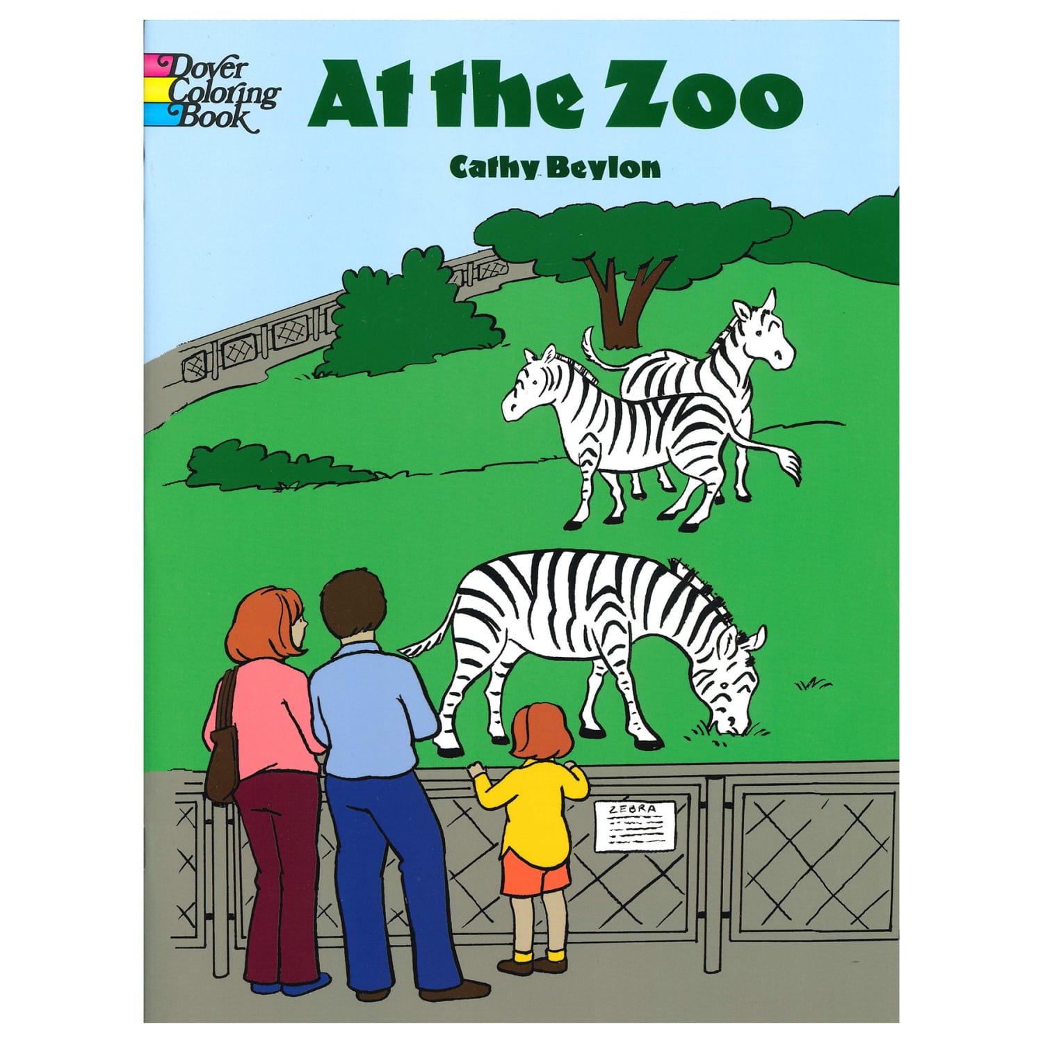 Dover Coloring Book, At The Zoo, Pack Of 6 - Image 3