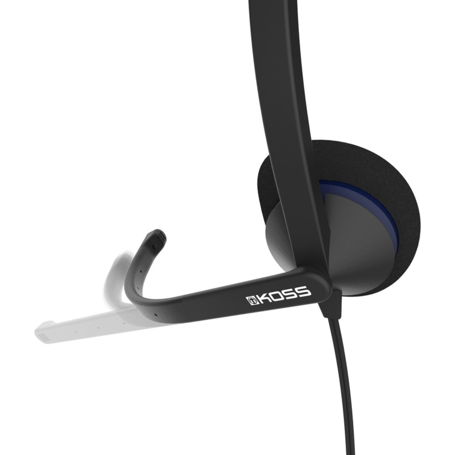 Koss CS200-USB Headsets & Gaming - Stereo - USB - Wired - 20 Hz - 22 kHz - Over-the-head - Binaural - CS200USB - Image 4