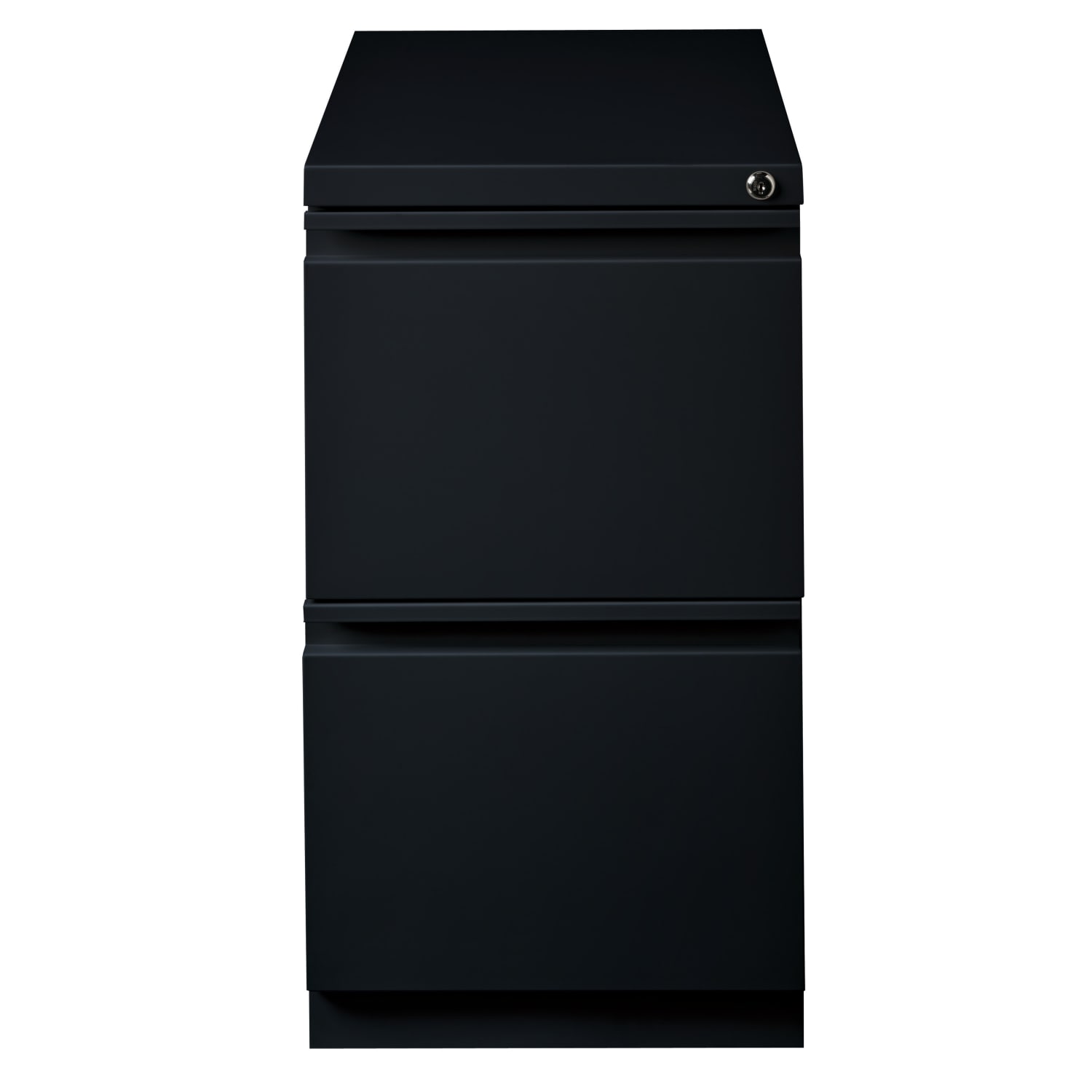WorkPro 23inD Vertical 2-Drawer Mobile Pedestal File Cabinet, Black - Image 3