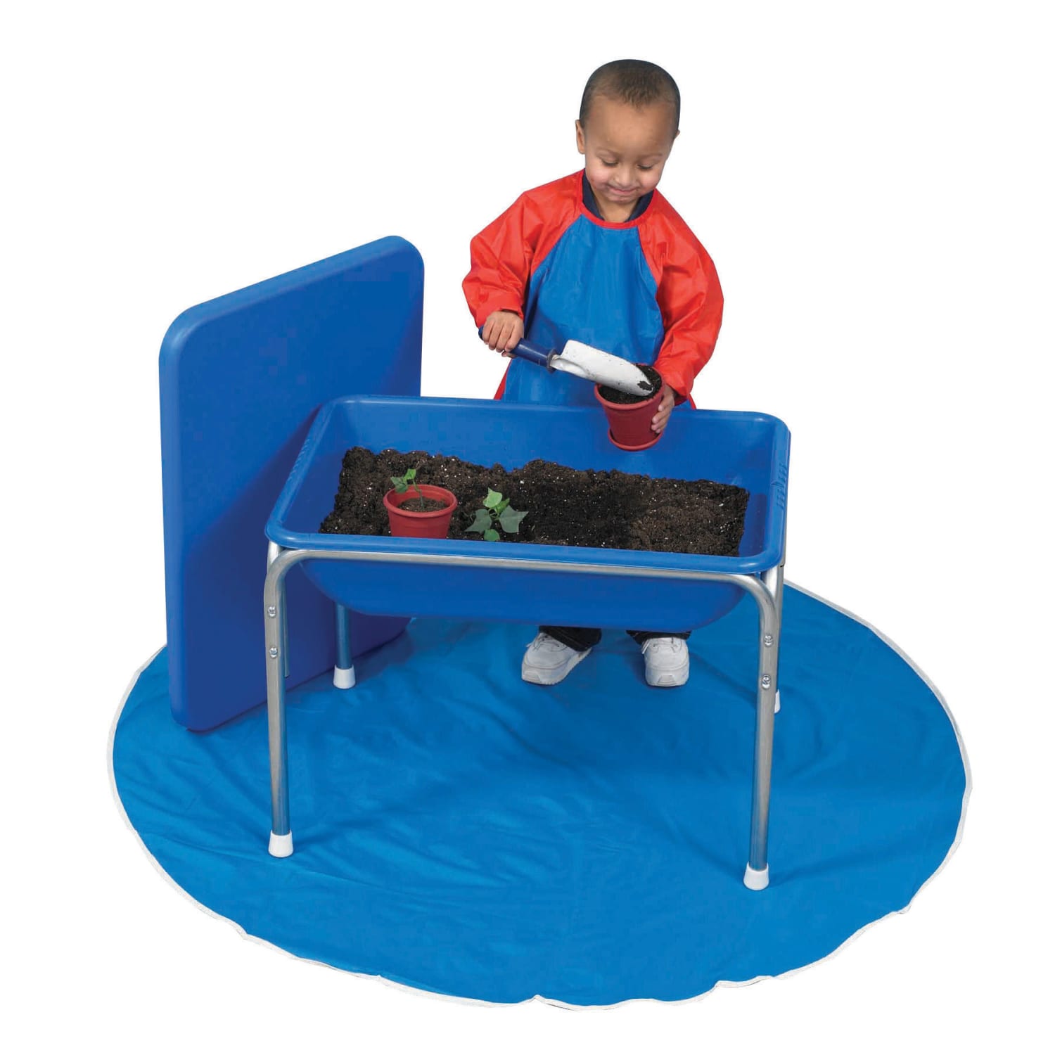 Childrens Factory Small Sensory Table And Lid Set, Blue/White, 29inH x 21inWx 6 1/2inD - Image 3