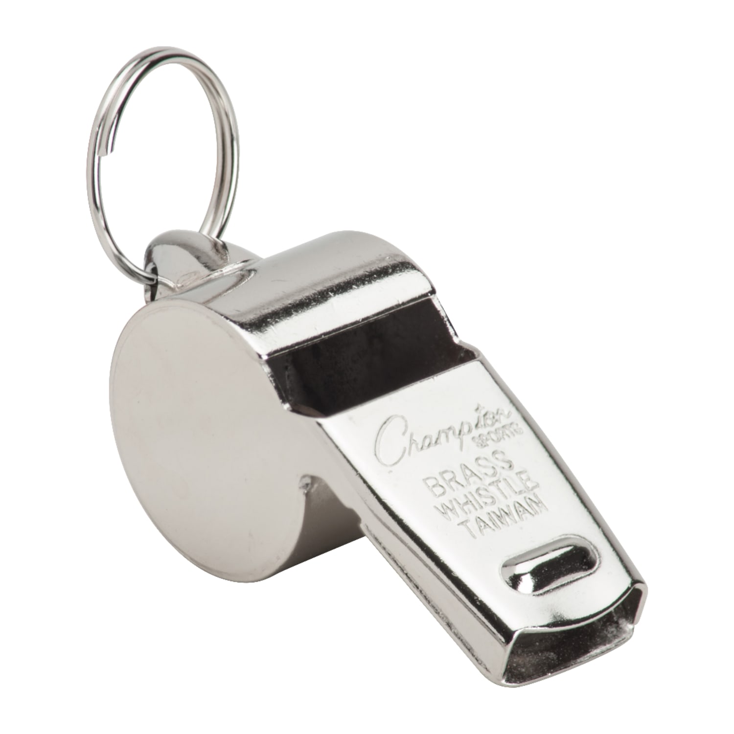 Champion Sports Heavy-Weight Metal Whistle, Silver