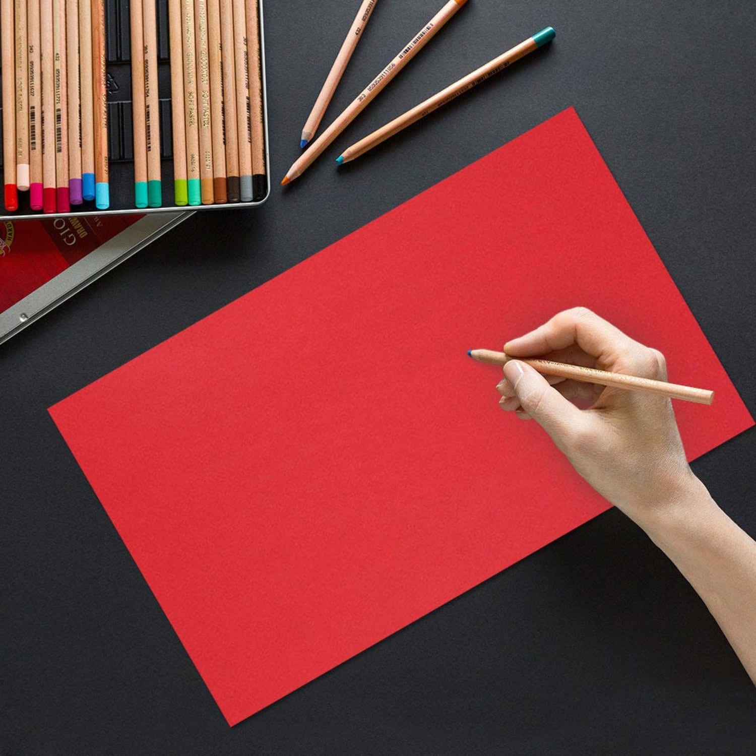 JAM Paper Legal Color Paper, Ruby Red, Legal (8.5in x 14in), 100 Sheets Per Pack, 24 Lb, 30% Recycled - Image 3