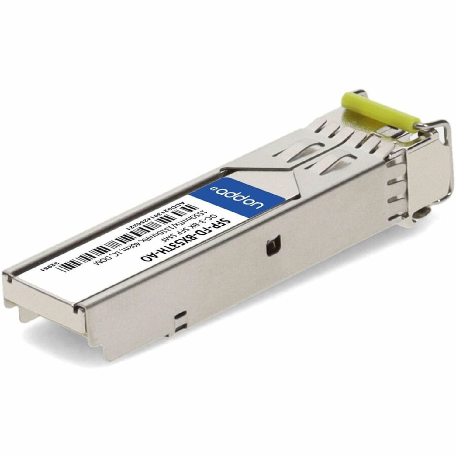 AddOn - SFP (mini-GBIC) transceiver module (equivalent to: MRV SFP-FD-BX53TH) - LC single-mode - up to 24.9 miles - OC-3 - 1310 (TX) / 1550 (RX) nm - TAA Compliant - for P/N: RDH10248/1-AO, SFP-25G-BX-D-40-AO, SFP-25G-BX-U-20-I-AO, XFP-10G-BX40-D-ALC-AO - Image 6