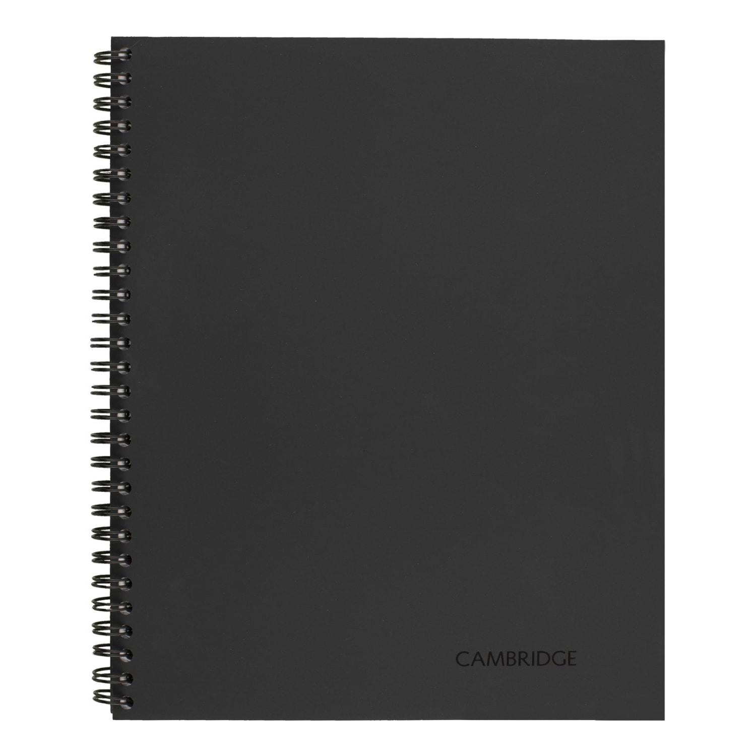 Cambridge Limited 30% Recycled Business Notebook, 8 1/4in x 11in, 1 Subject, Wide Ruled, 80 Sheets, Black (06064) - Image 3