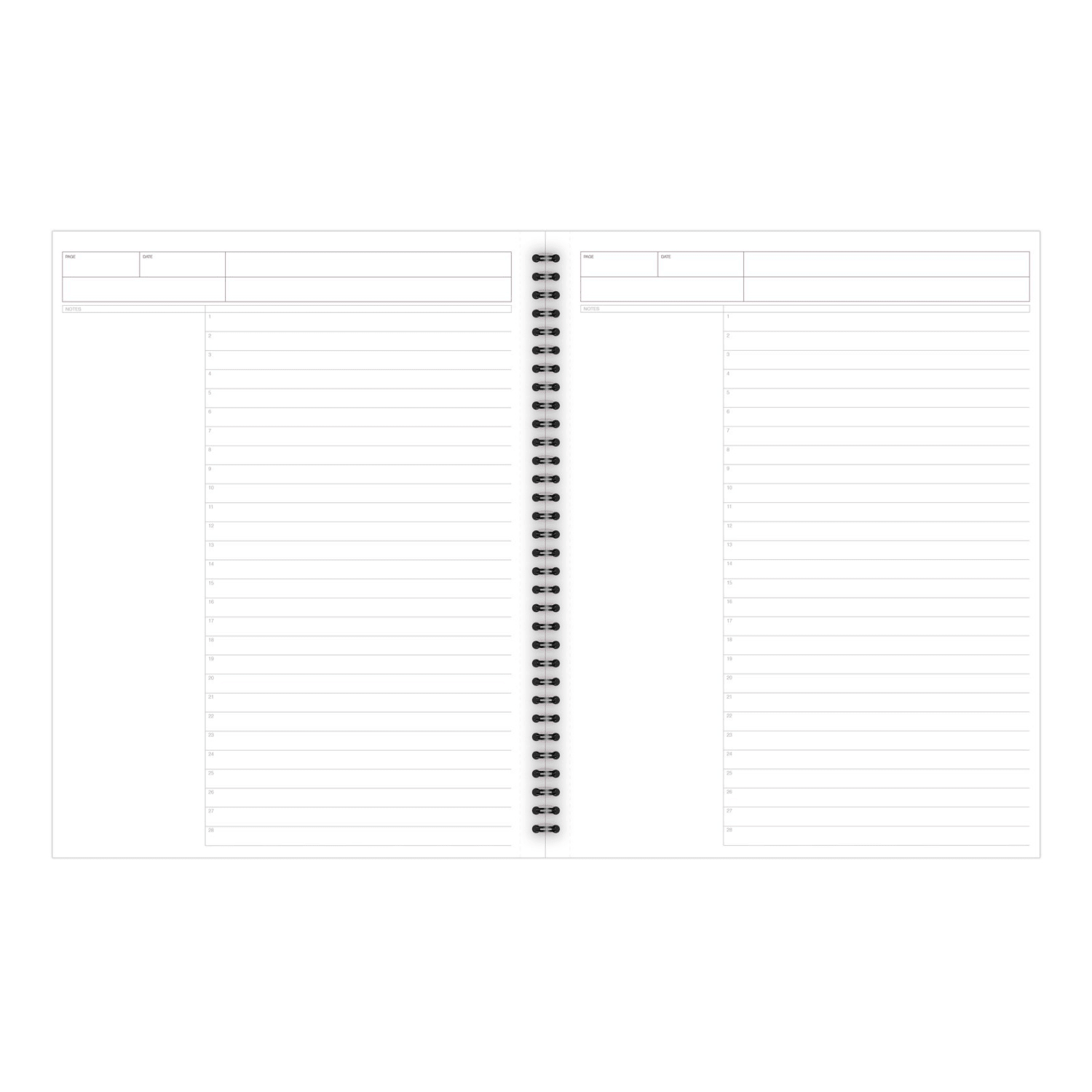 Cambridge Limited 30% Recycled Business Notebook, 8 1/4in x 11in, 1 Subject, Wide Ruled, 80 Sheets, Black (06064) - Image 4