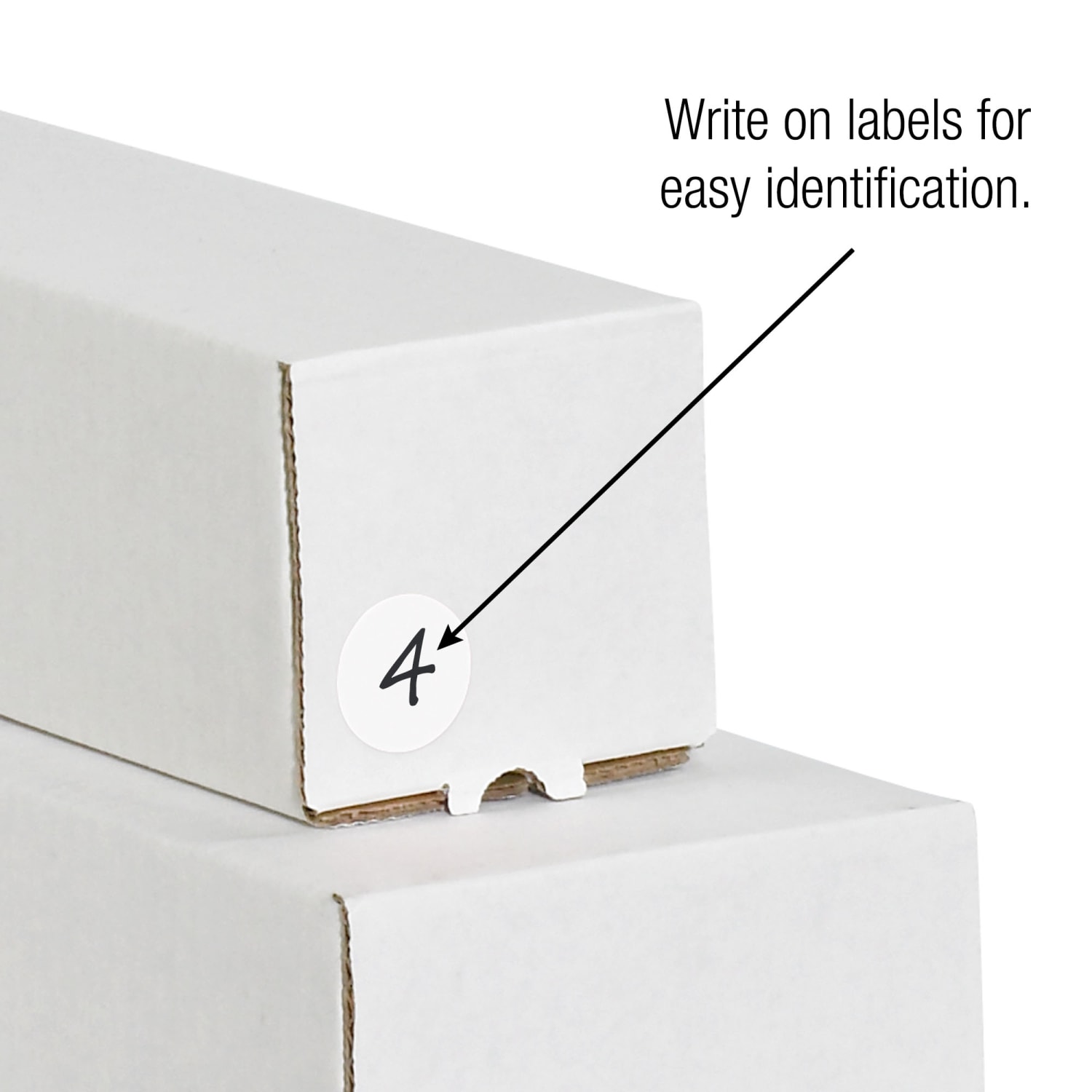 Tape Logic Removable Inventory Labels, DL1389WH, Round, 1in, White, Roll Of 500 - Image 4