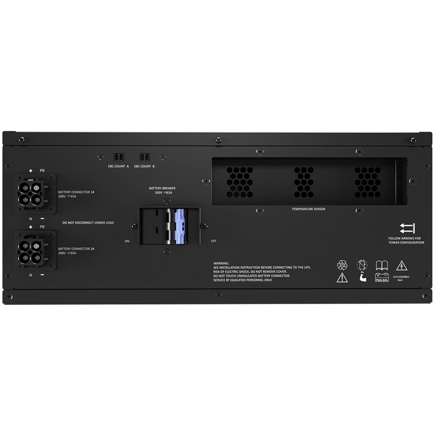 Vertiv Liebert GXT5 External Battery Cabinet - 8-10kVA/ 288V | MV - 288 V DC - Lead Acid - Sealed Lead Acid (SLA) - Image 4