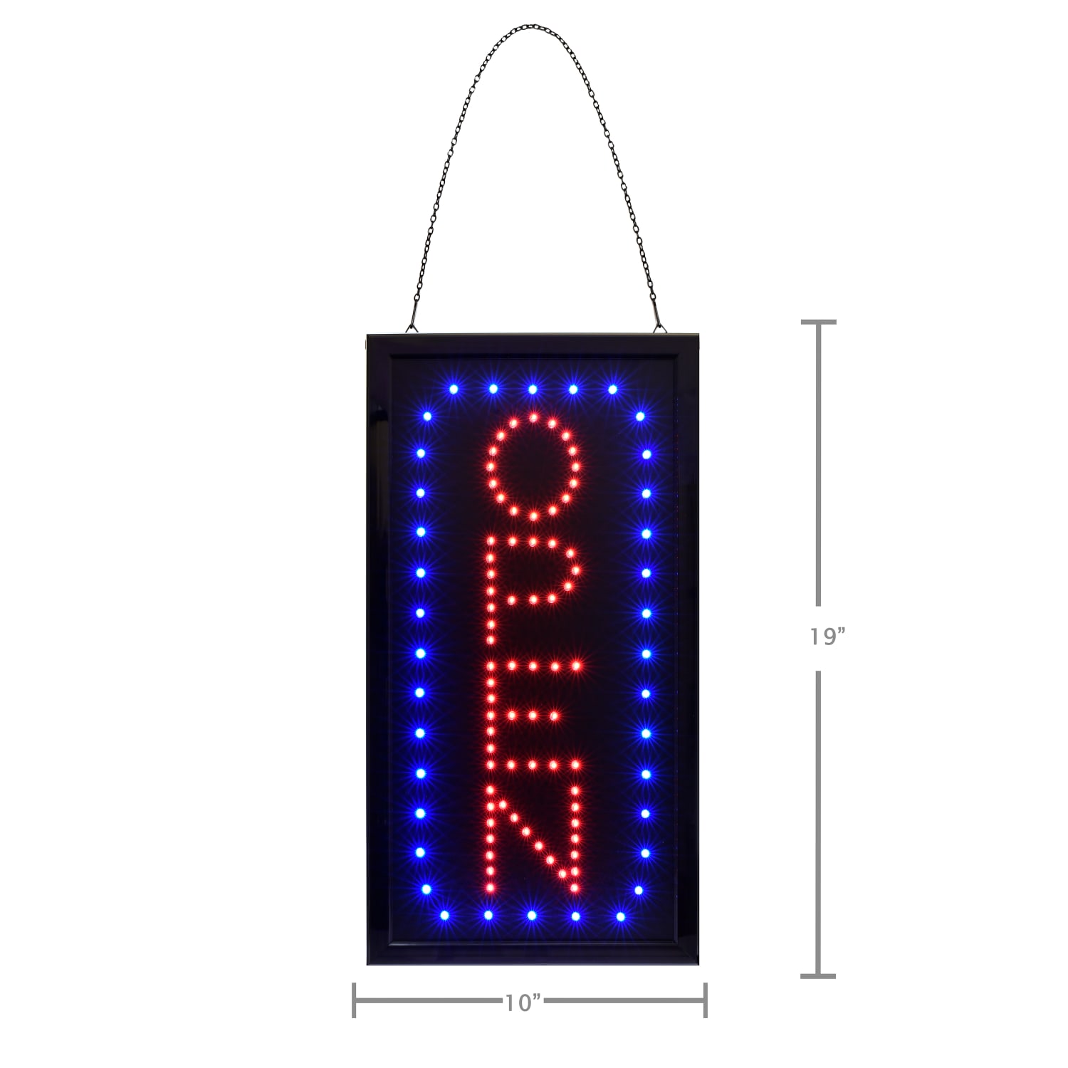 Alpine LED Rectangular Signs, 10in x 19in x 1in, Open, 12W, Pack Of 2 Signs - Image 5