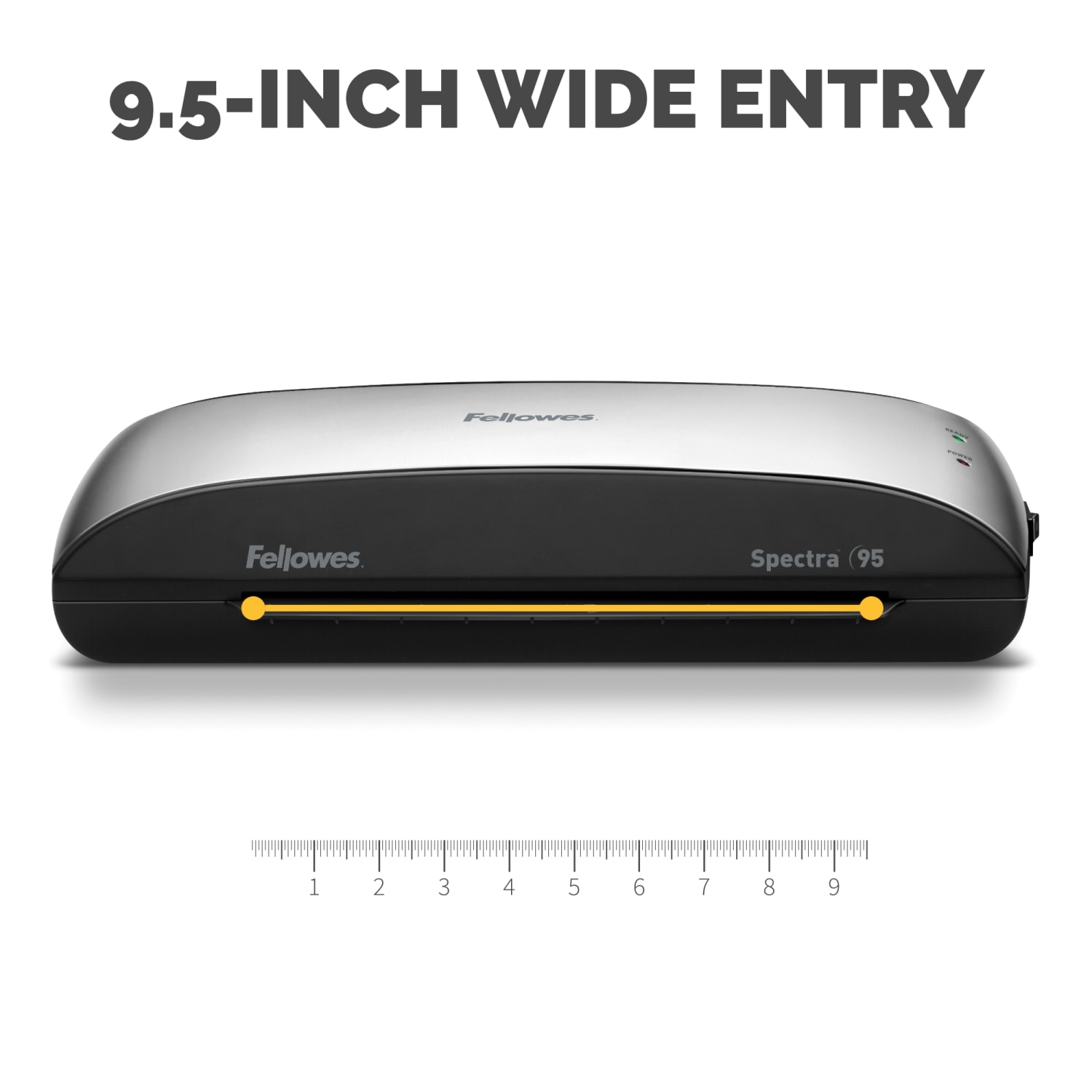 Fellowes Spectra 95 Laminator With Combo Kit, 9 1/2in Entry Width, 3inH x 14 1/2inW x 7inD, Silver/Black - Image 5