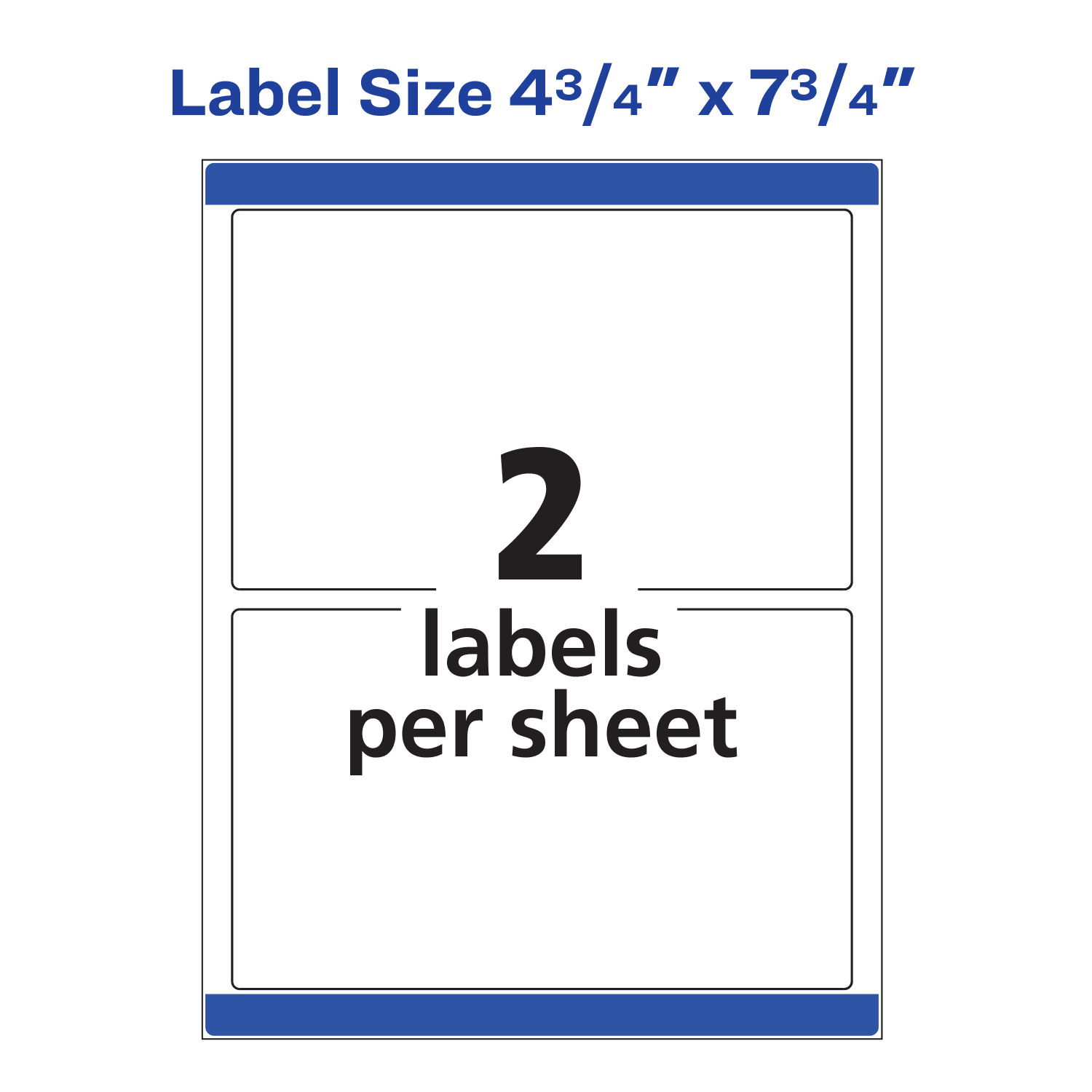 Avery Print-to-the-Edge Shipping Labels With Sure Feed Technology, 6876, Rectangle, 4-3/4in x 7-3/4in, White, Pack Of 50 - Image 6