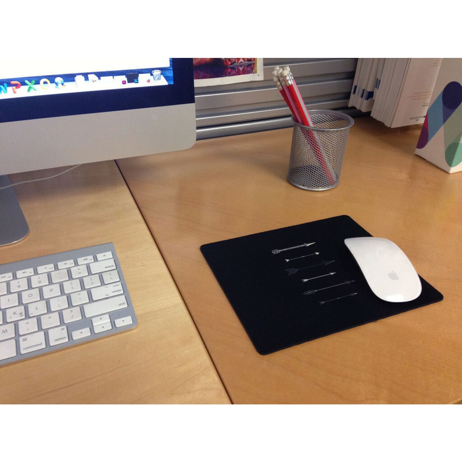 OTM Essentials Mouse Pad, Shooting Arrows, 10in x 9.13in, Black, PV1BM-HIP-19 - Image 4