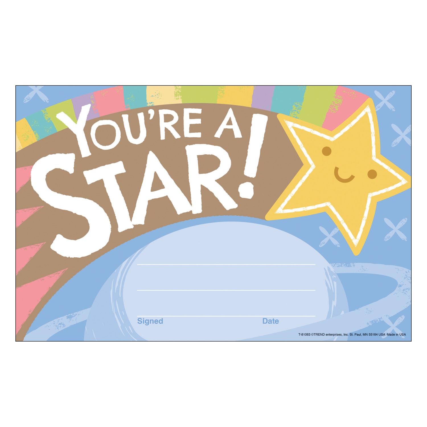 Trend You are A Star Good To Grow Recognition Awards, 30 Awards Per Pack, Set Of 6 Packs - Image 3