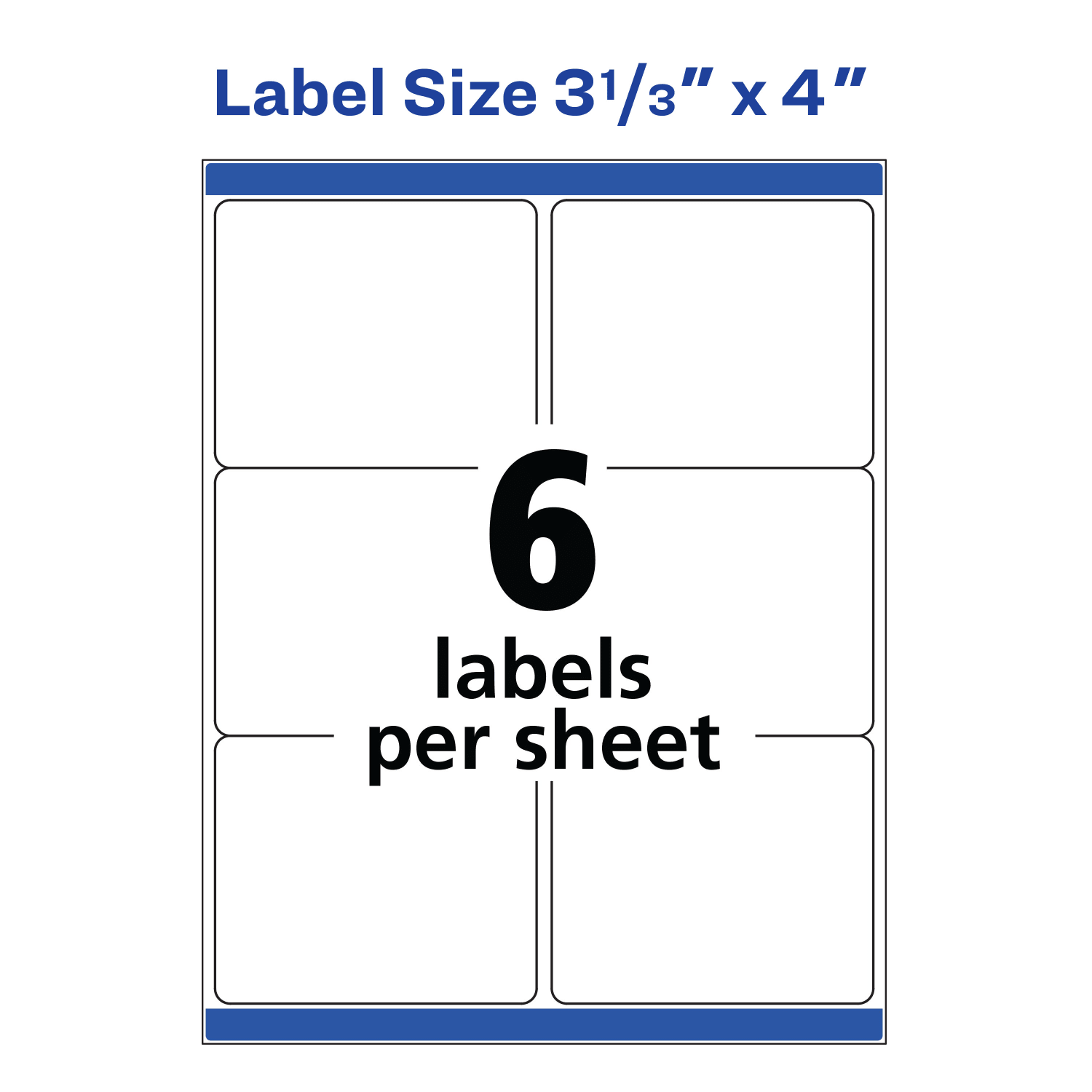 Avery TrueBlock Permanent Inkjet Shipping Labels, 8464, 3 1/3in x 4in, White, Pack Of 600 - Image 6
