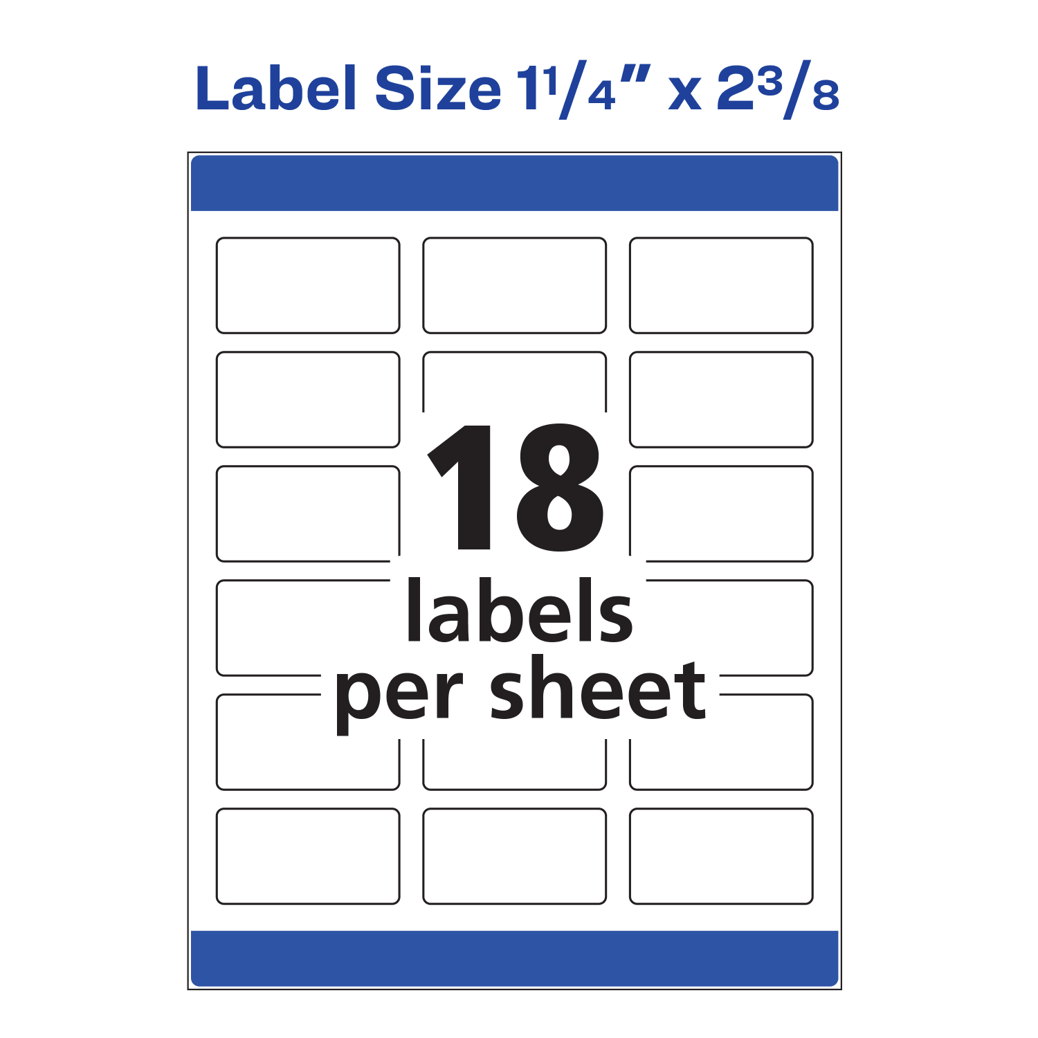 Avery Print-To-The-Edge Permanent Address Laser Labels, 6871, 1 1/4in x 2 3/8in, White, Pack Of 450 - Image 6