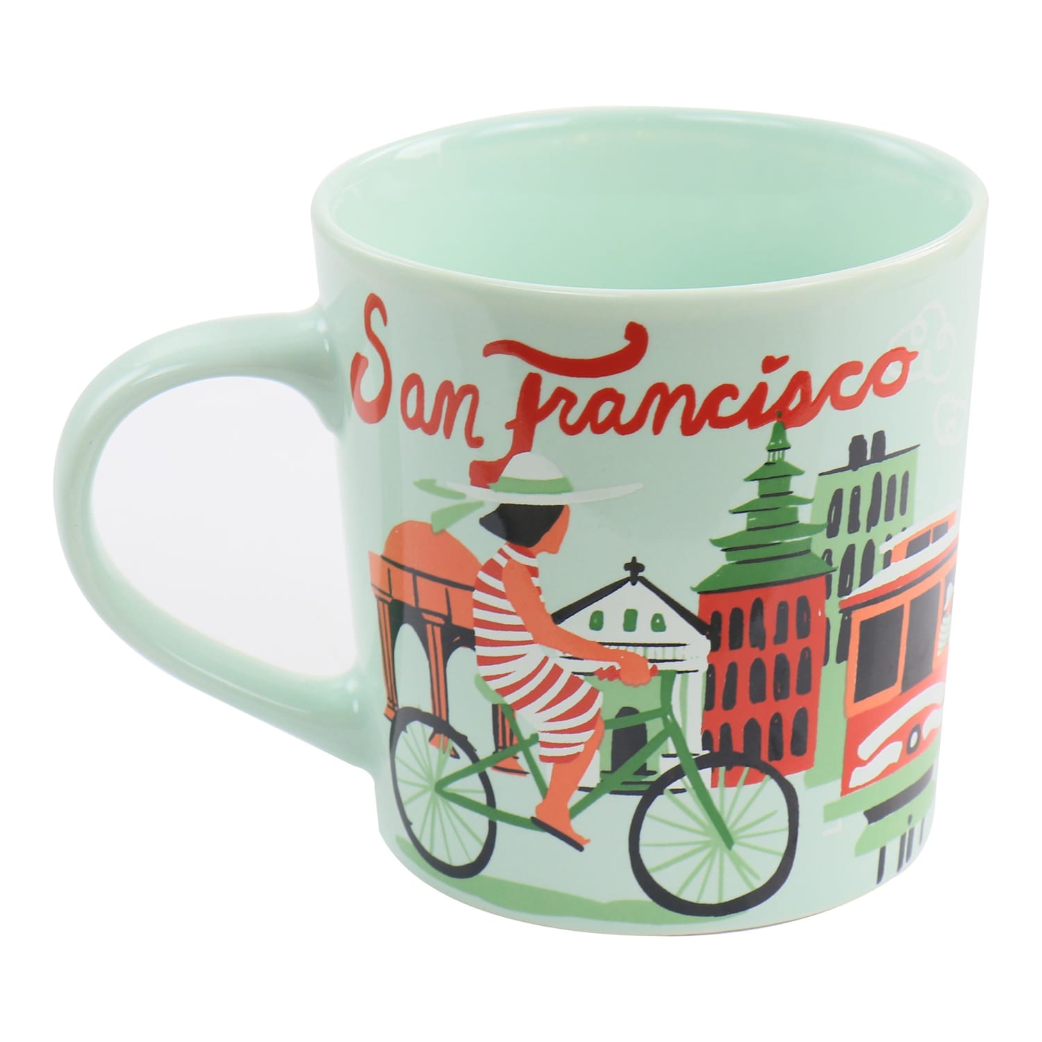 Gibson Home City Lights Ceramic Mugs, 17 Oz, Multicolor, Set Of 4 Mugs - Image 6