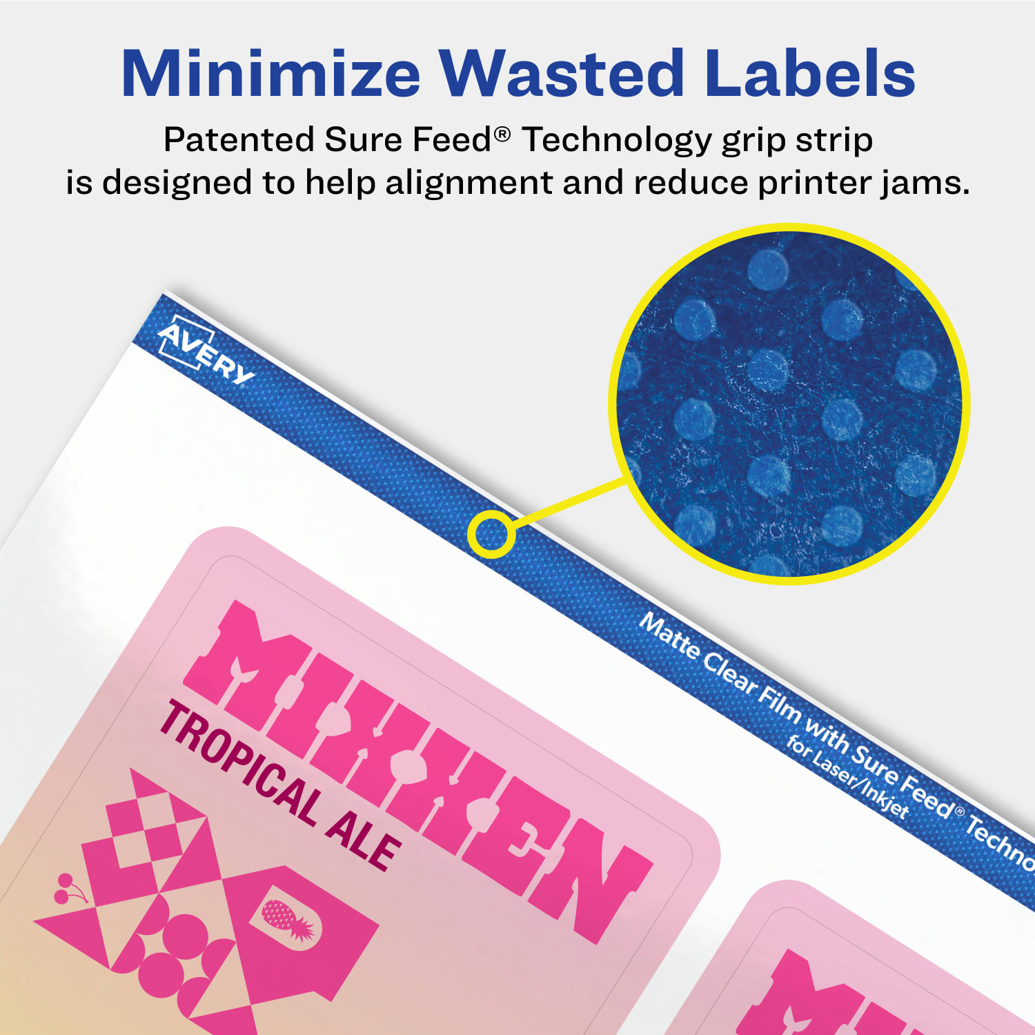 Avery Permanent Labels With Sure Feed, 94252-CMF100, Rectangle, 4in x 3in, Matte Clear, Pack Of 400 - Image 5