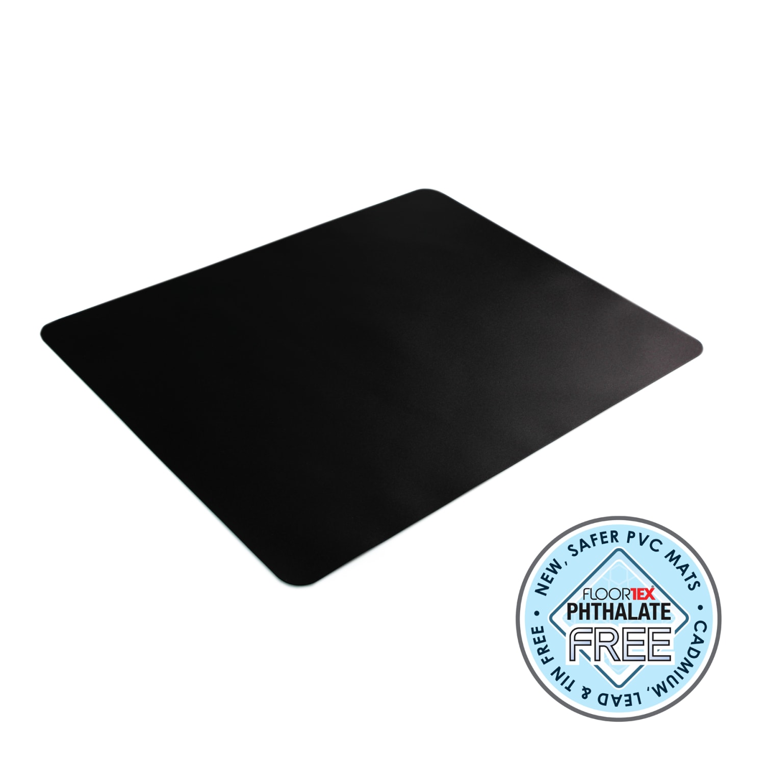 Floortex Desktex PVC Rectangular Desk Pad, 20in x 36in, Black - Image 3