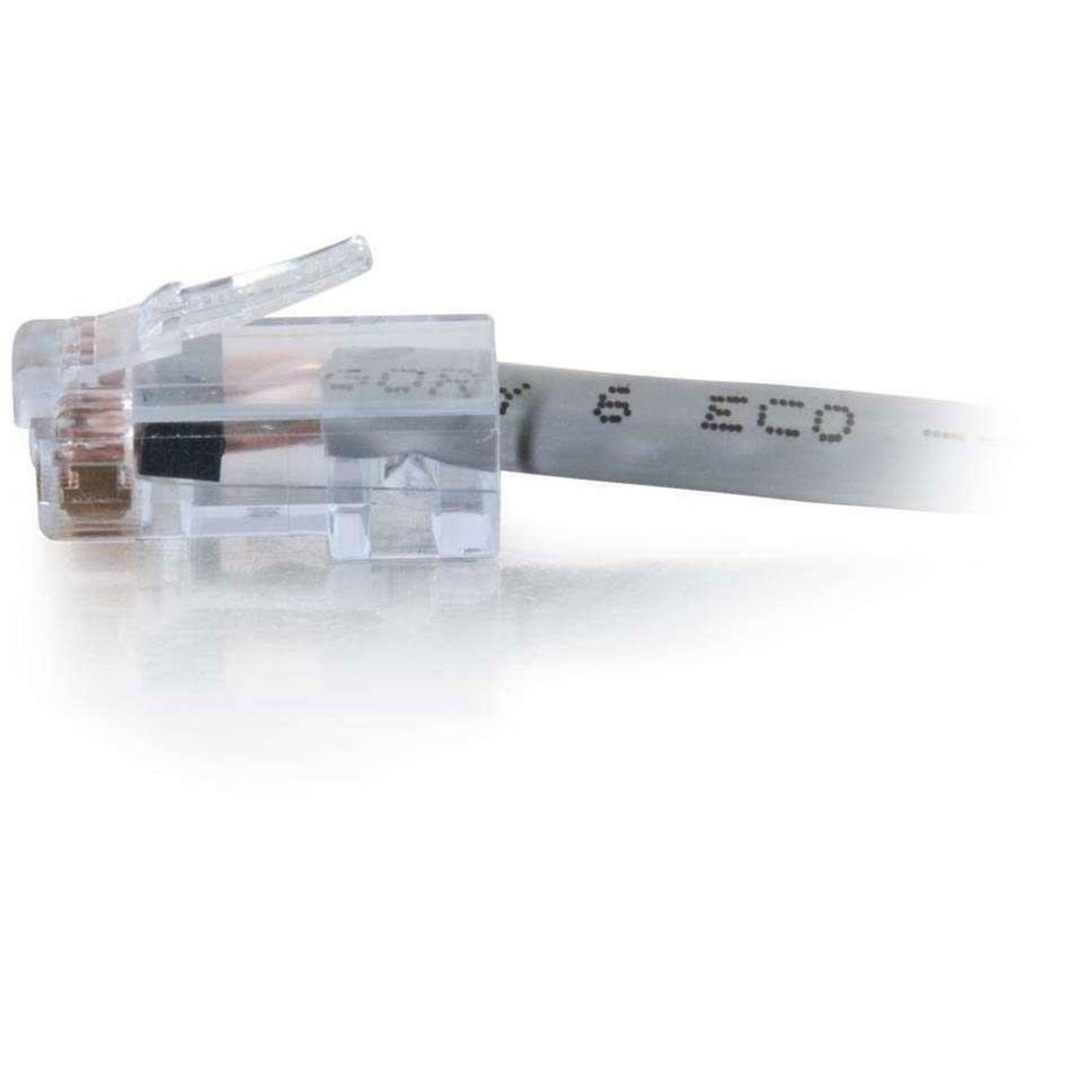C2G-5ft Cat6 Non-Booted Network Patch Cable (Plenum-Rated) - Gray - Category 6 for Network Device - RJ-45 Male - RJ-45 Male - Plenum-Rated - 5ft - Gray - Image 3
